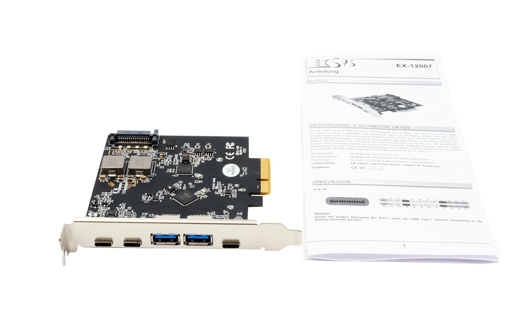 Exsys PCI-Express-Karte EX-12007