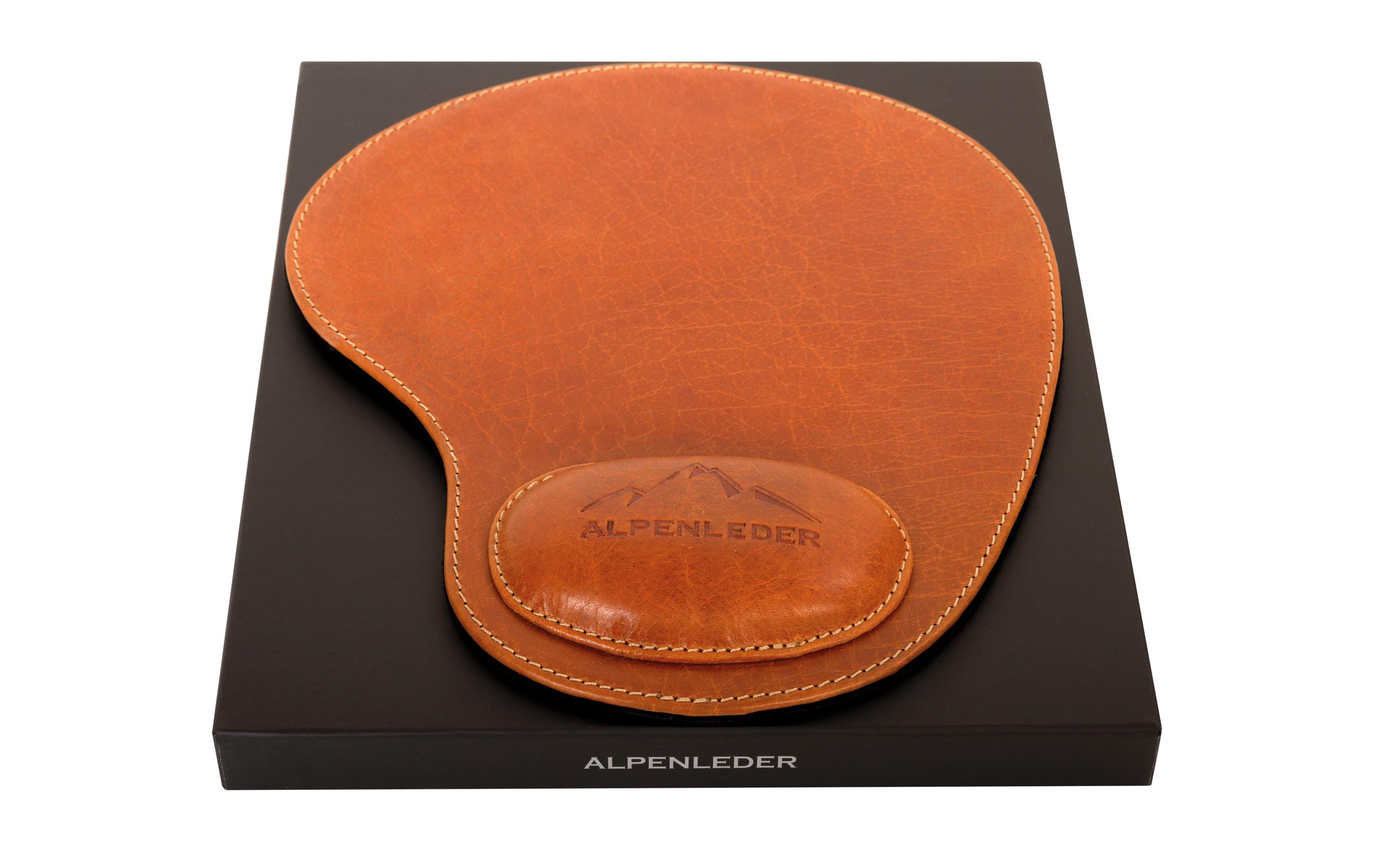 Alpenleder Mausmatte Salem Cognac