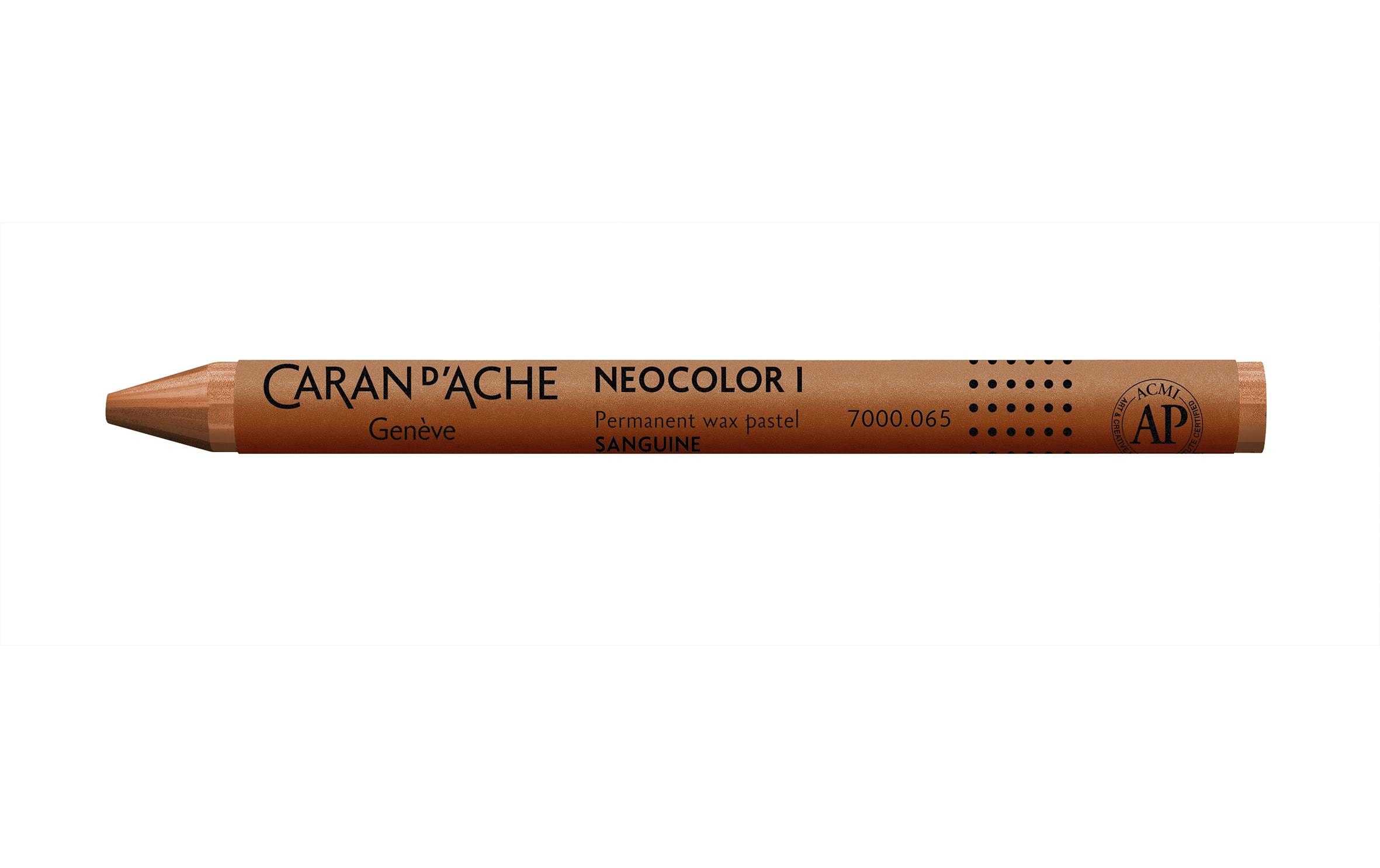 Caran d'Ache Wachsmalstifte Neocolor 1 wasserfest Rotbraun