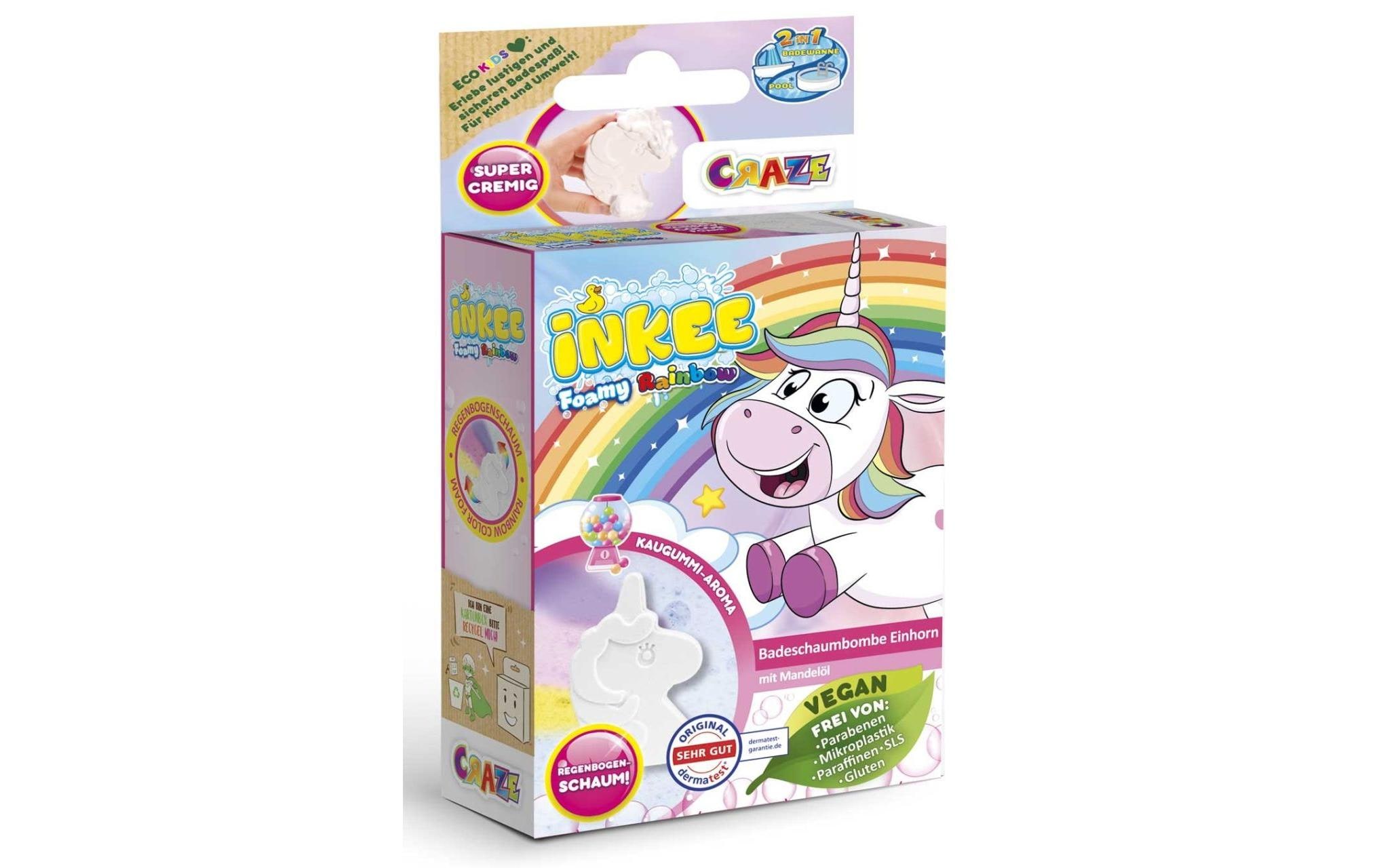 Craze Badespass Inkee Badebombe Foamy Unicorn 1 Stück