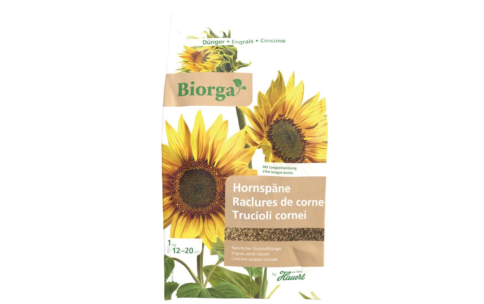 Hauert Stickstoffdünger Biorga Hornspäne, 1 kg