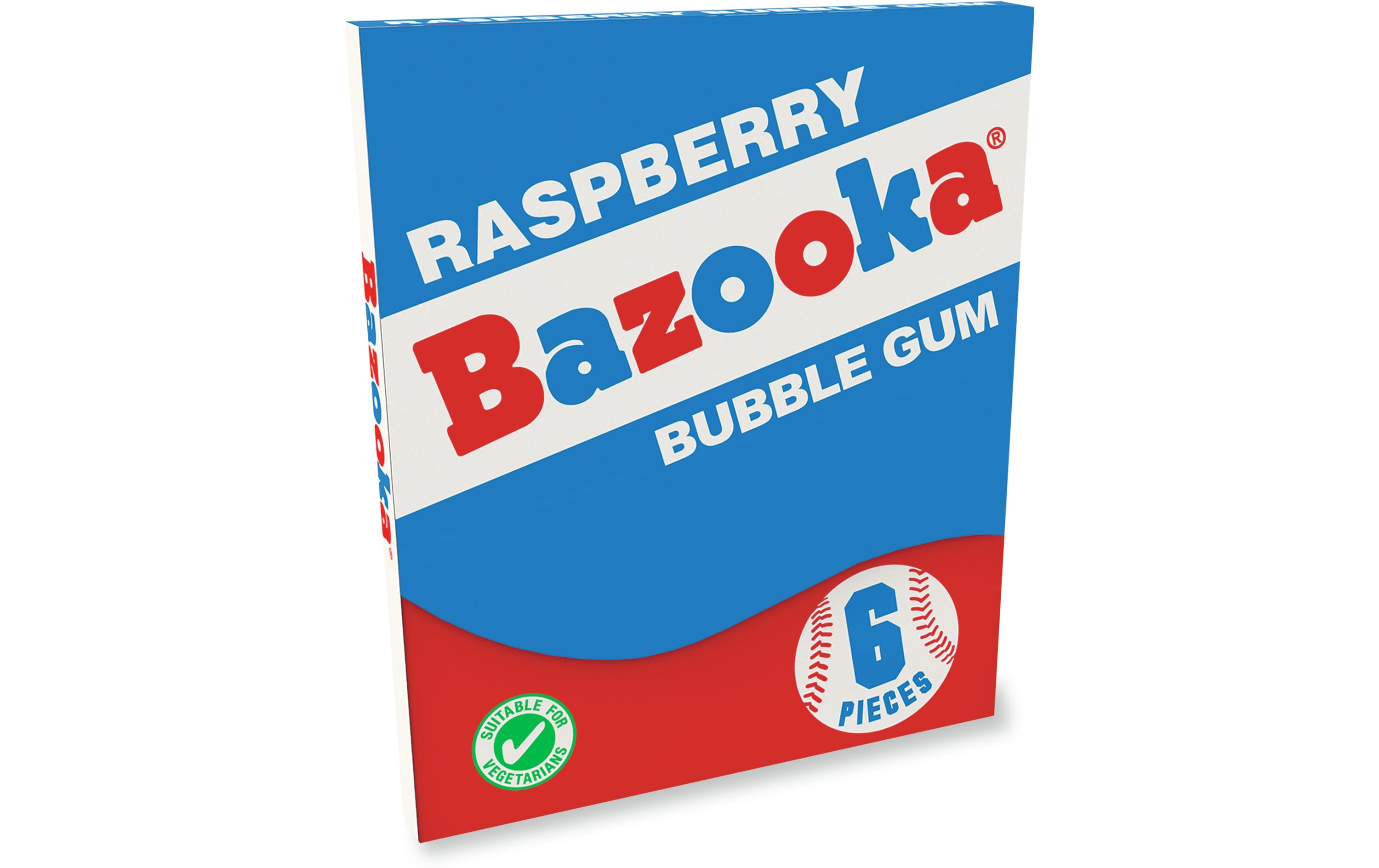 Bazooka Kaugummi Gum Original & Blue Razz 12 x 33 g