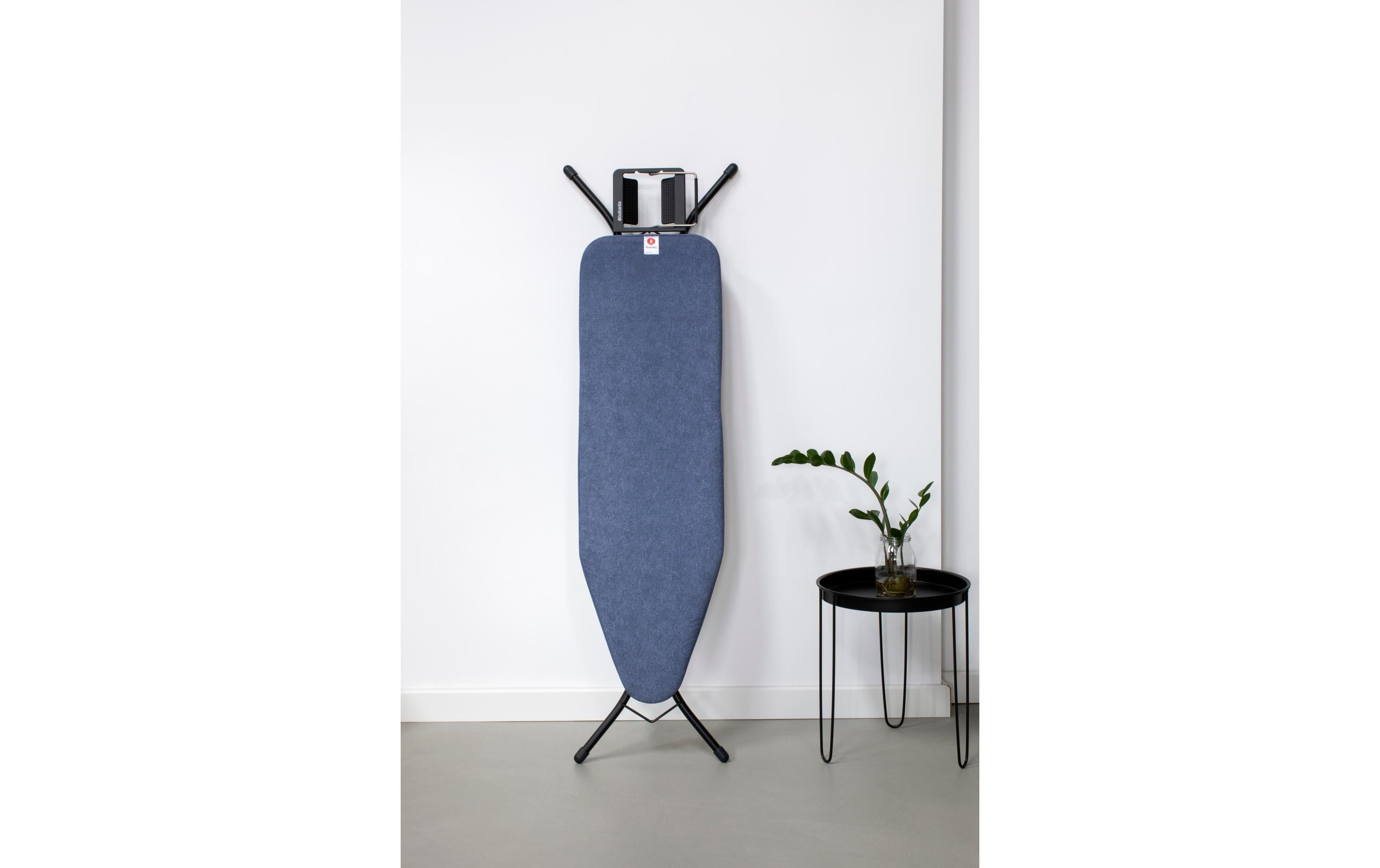 Brabantia Bügeltisch mit Dampfbügeleisenablage Blue Denim