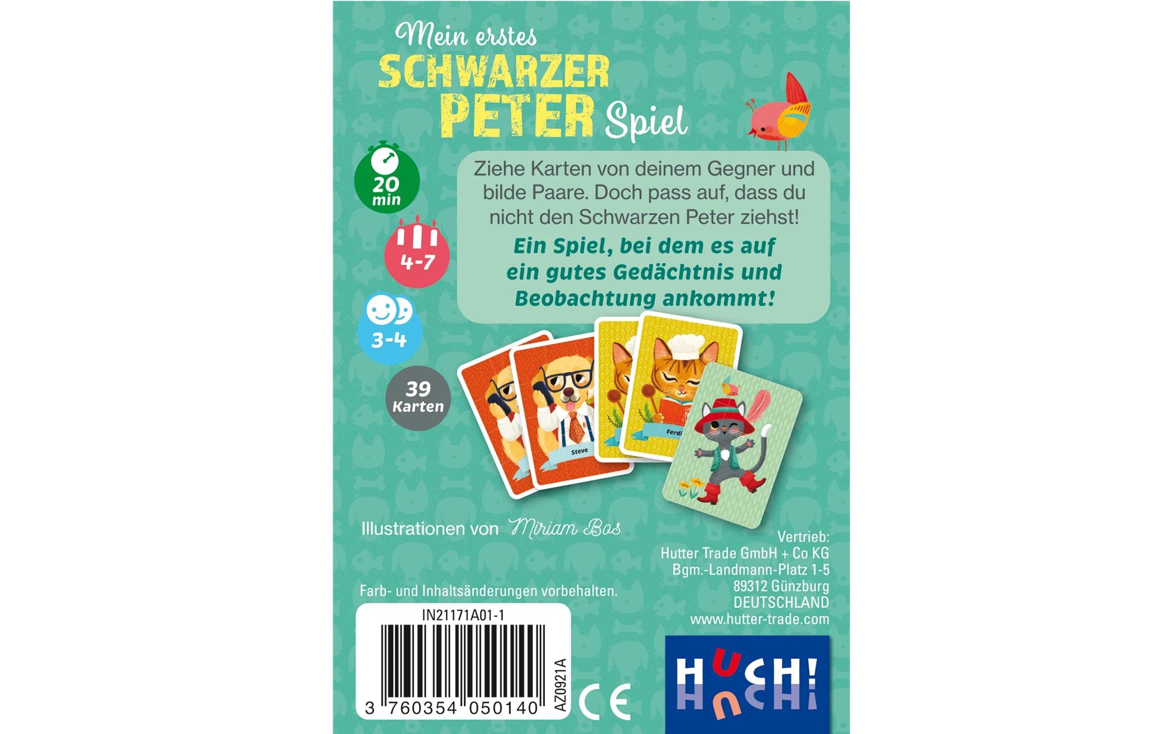 HUCH! Kartenspiel Schwarzer Peter Hunde und Katzen