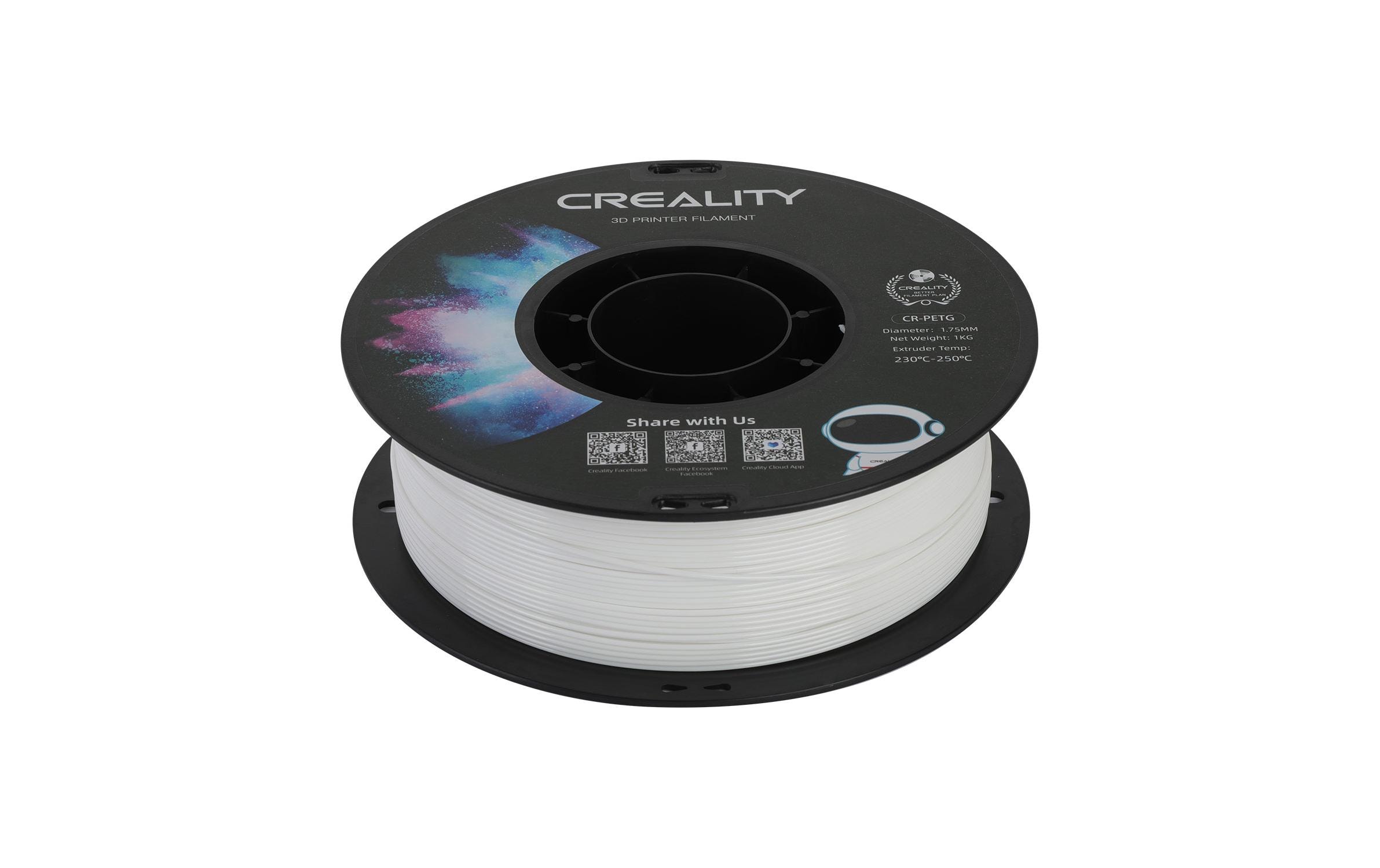 Creality Filament PETG, Weiss, 1.75 mm, 1 kg