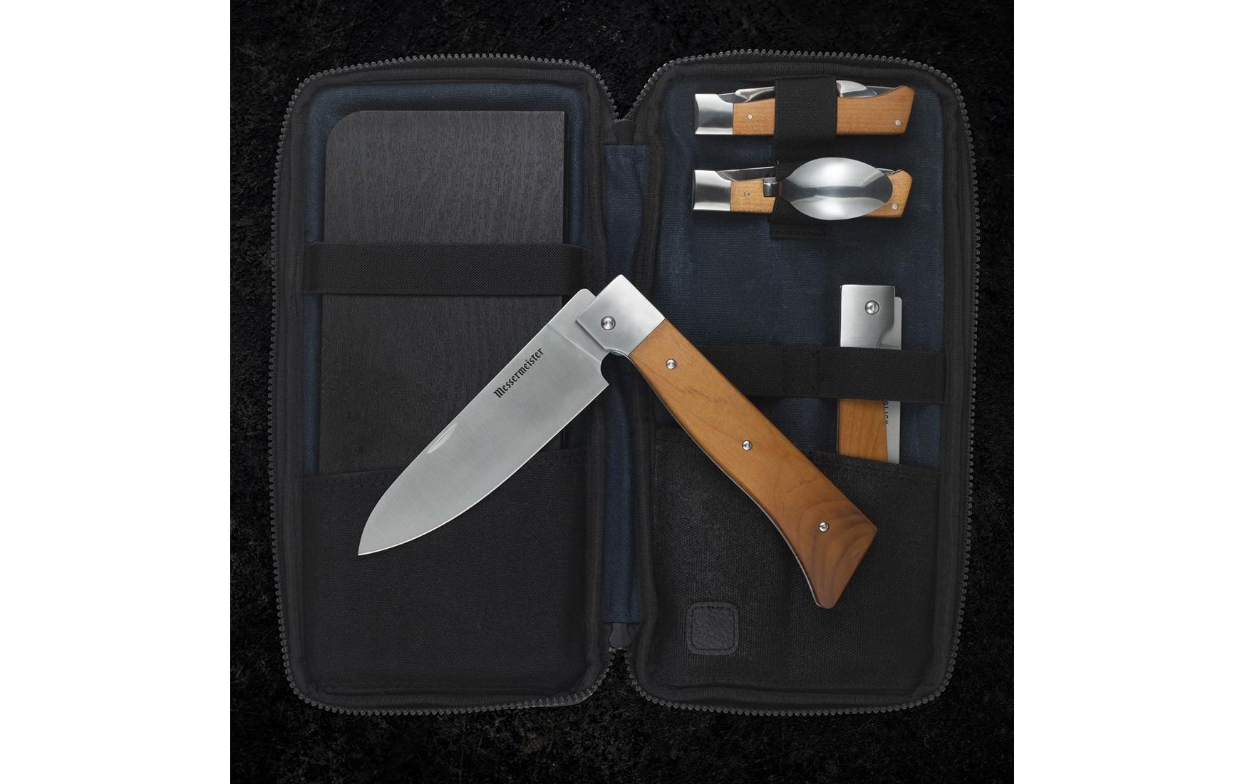 Messermeister Outdoor-Besteck-Set Adventure Chef 6-teilig, Braun