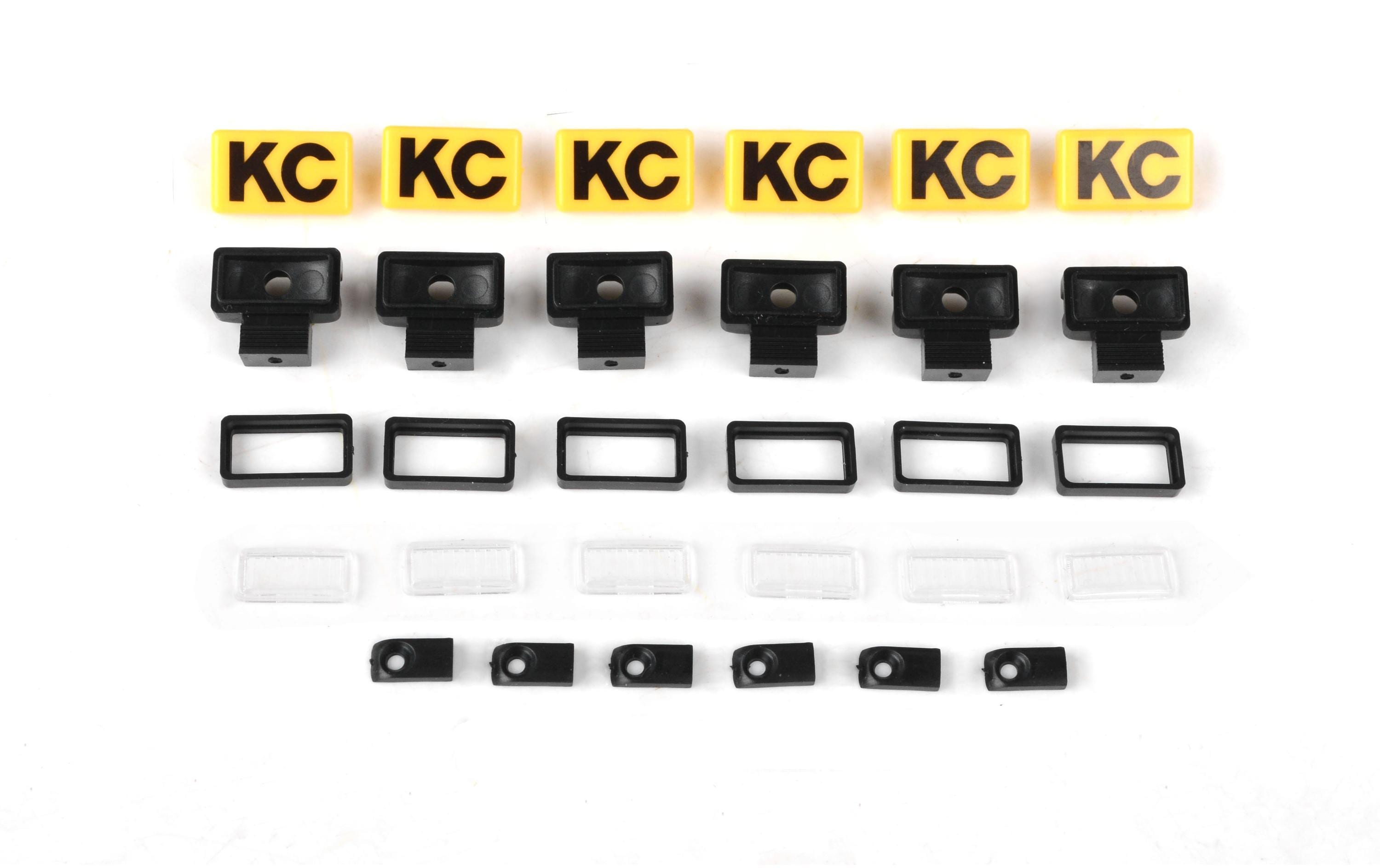 RC4WD Modellbau-Beleuchtung KC HiLiTES Rechteckig mit Covers