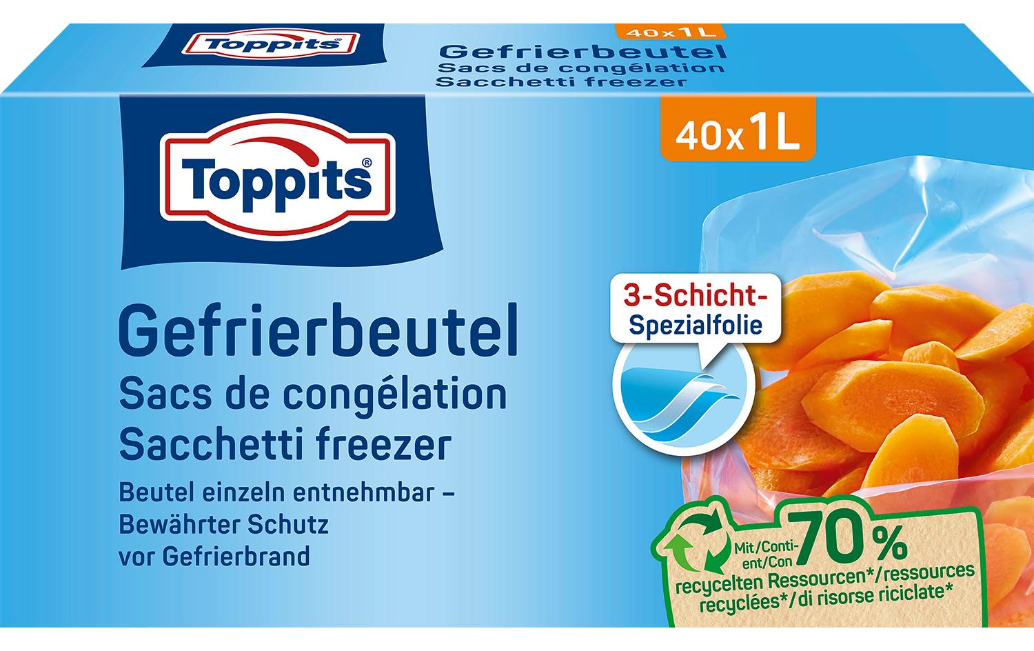 Toppits Gefrierbeutel 40 Stück