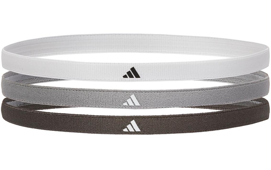 adidas Hairbands Grau/Schwarz/Weiss