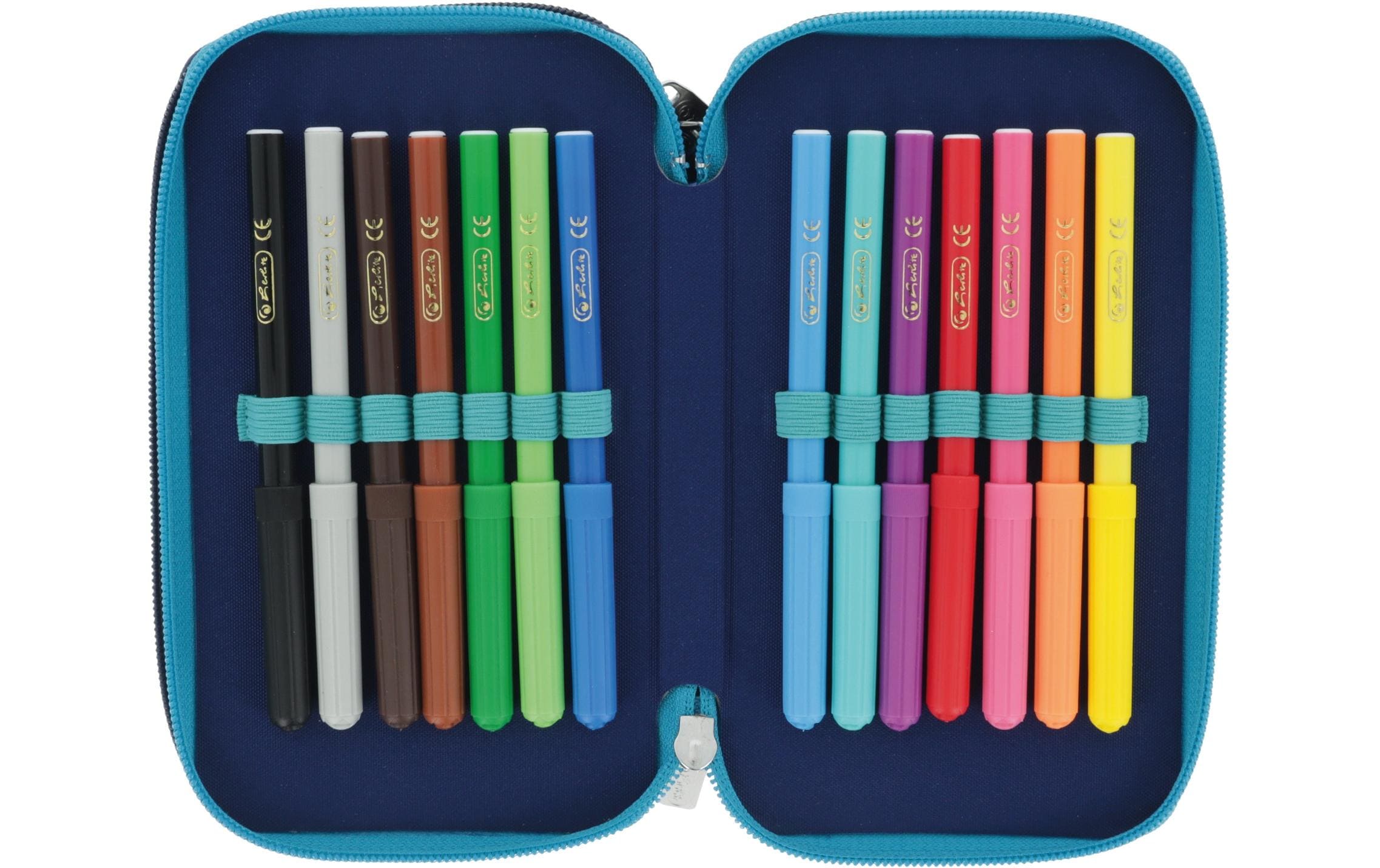 Herlitz Etui Triple 31-teilig, Deep Ocean