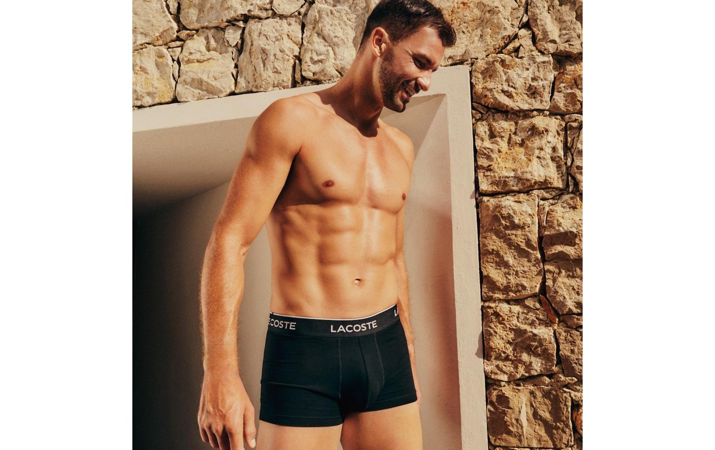 Lacoste Boxershort 3er Pack Schwarz, M