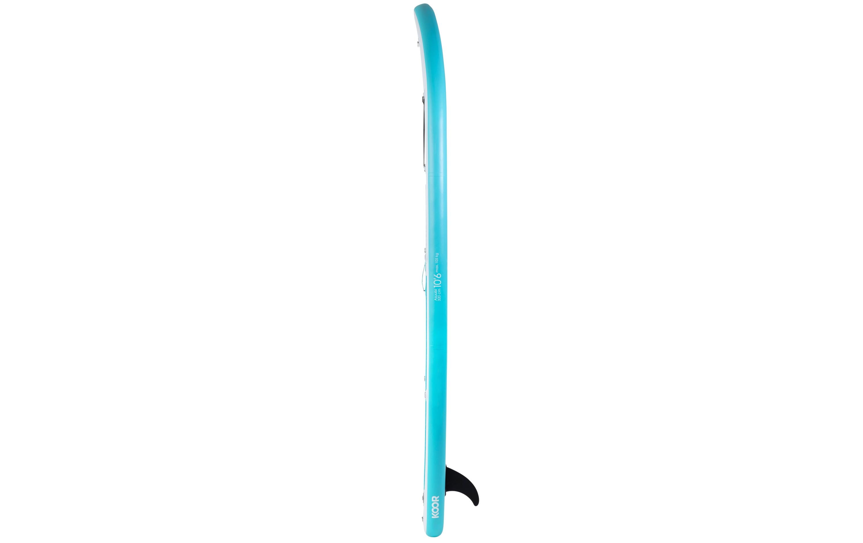 KOOR SUP Board Asuubi 10'6 (320 cm) Set Blue