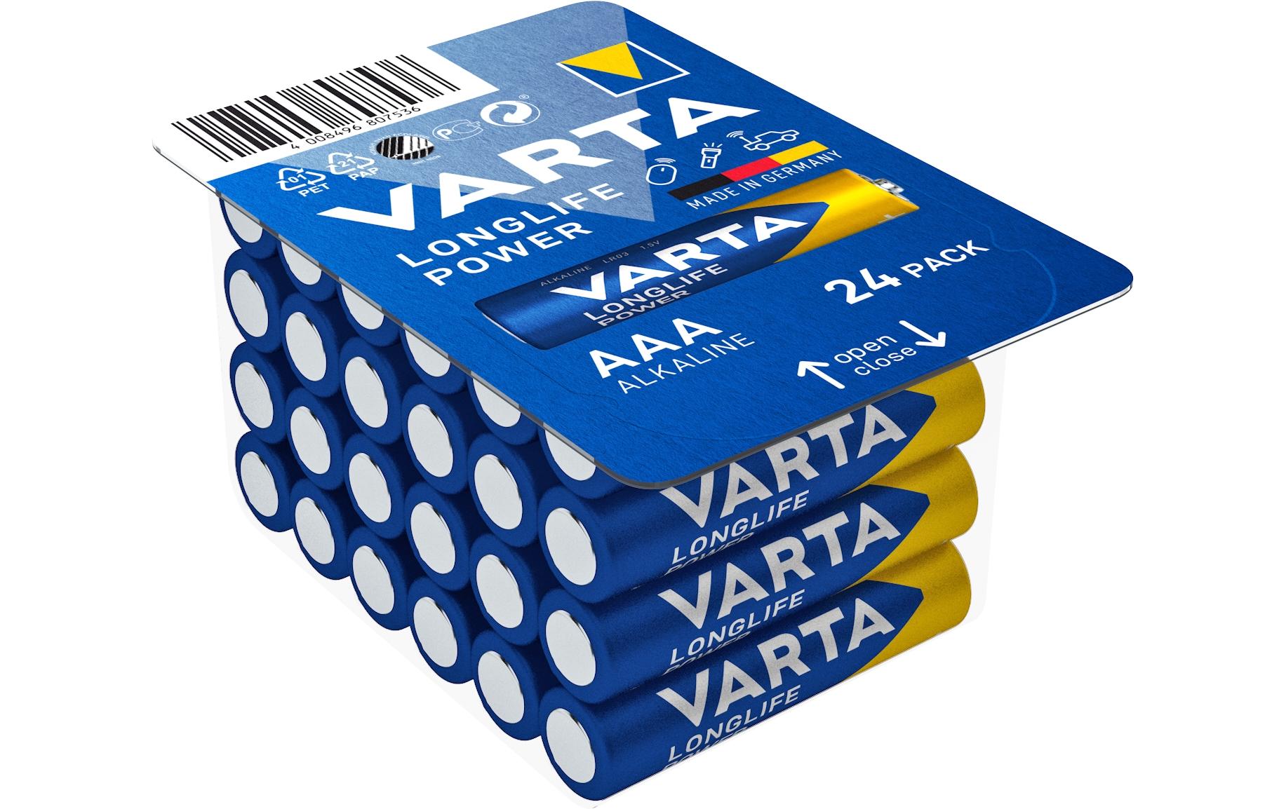 Varta Batterie Longlife Power AAA 24 Stück