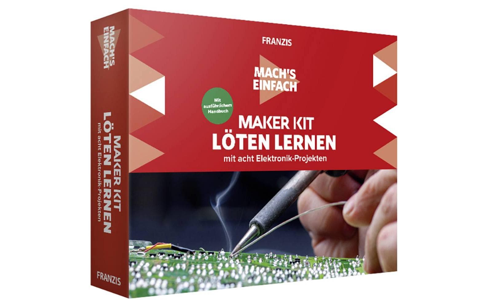 Franzis Lernpaket Maker Kit Löten lernen Deutsch