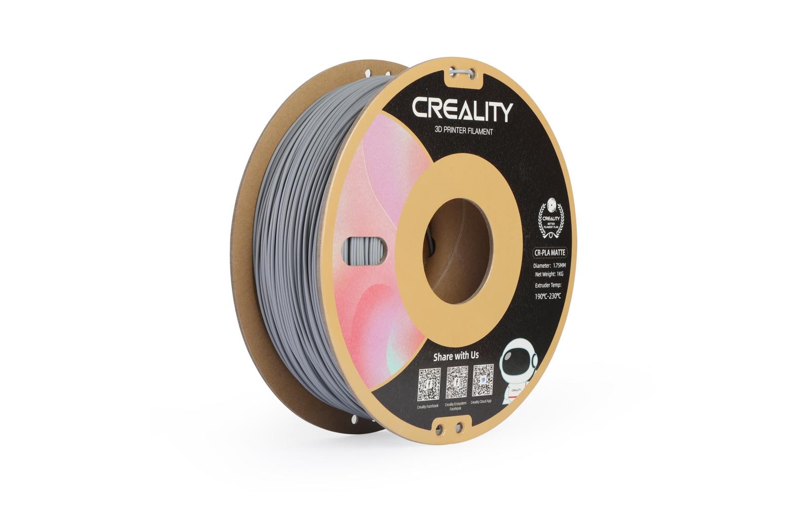 Creality Filament PLA, Mattgrau, 1.75 mm, 1 kg