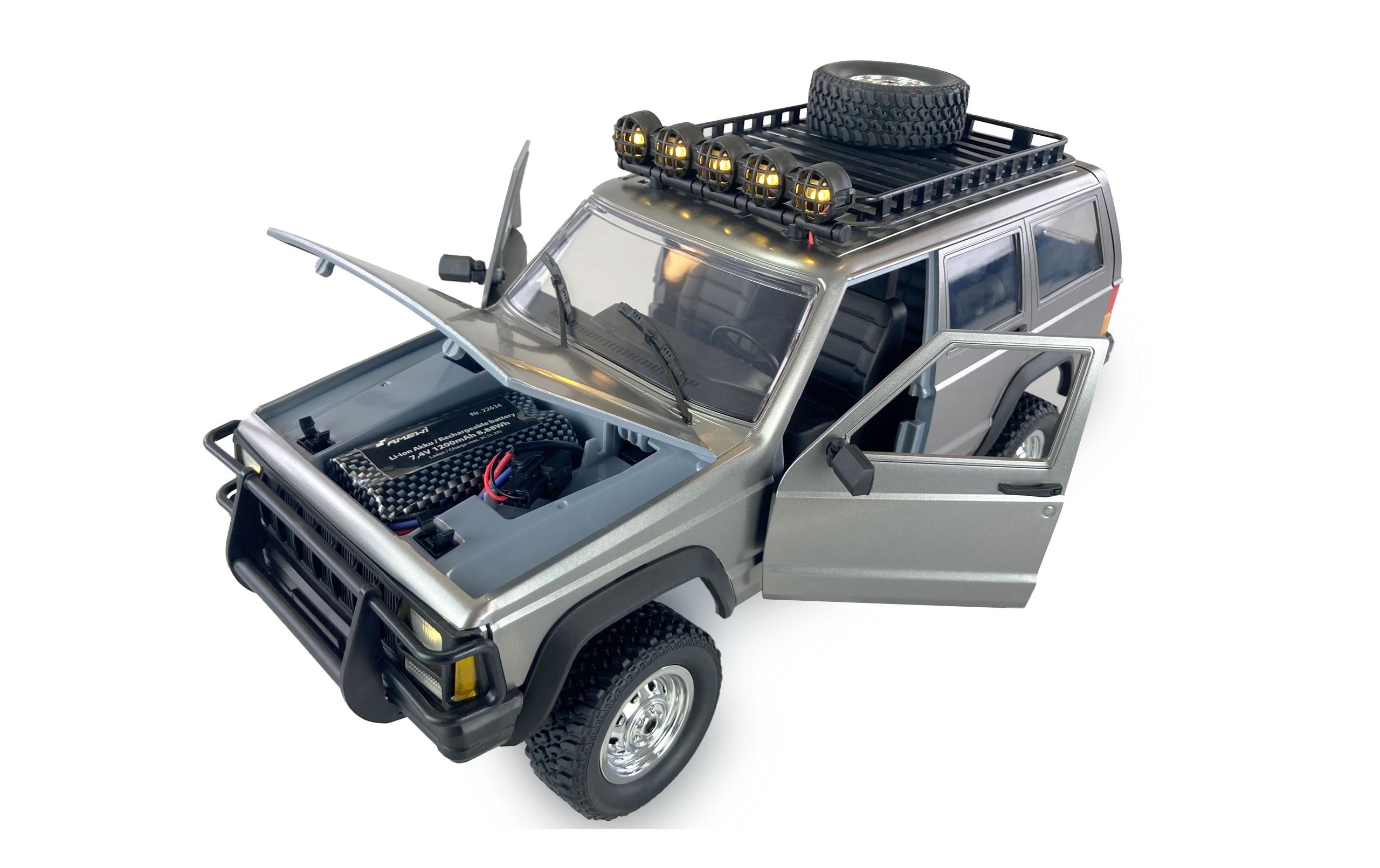 Amewi Geländewagen JC-X12 4WD Silber, RTR, 1:12