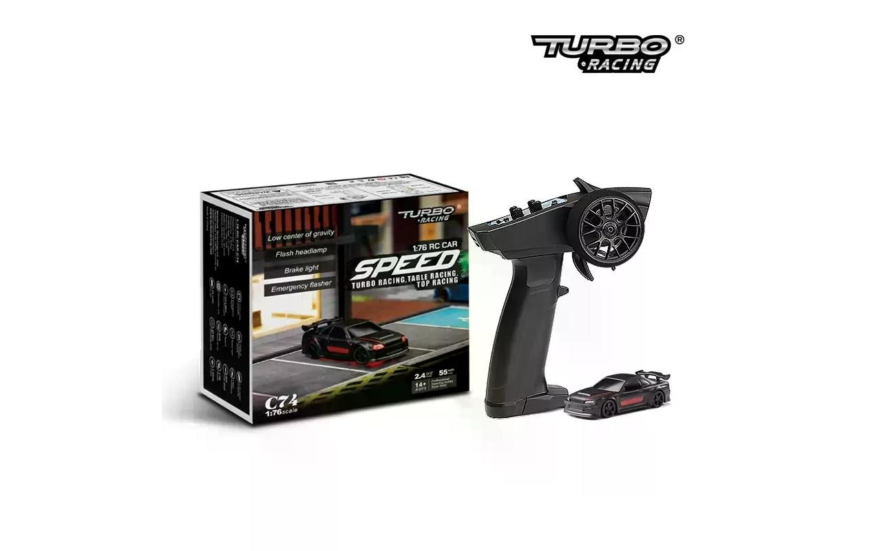 Turbo Racing Micro Sport C74, Schwarz, RTR, 1:76