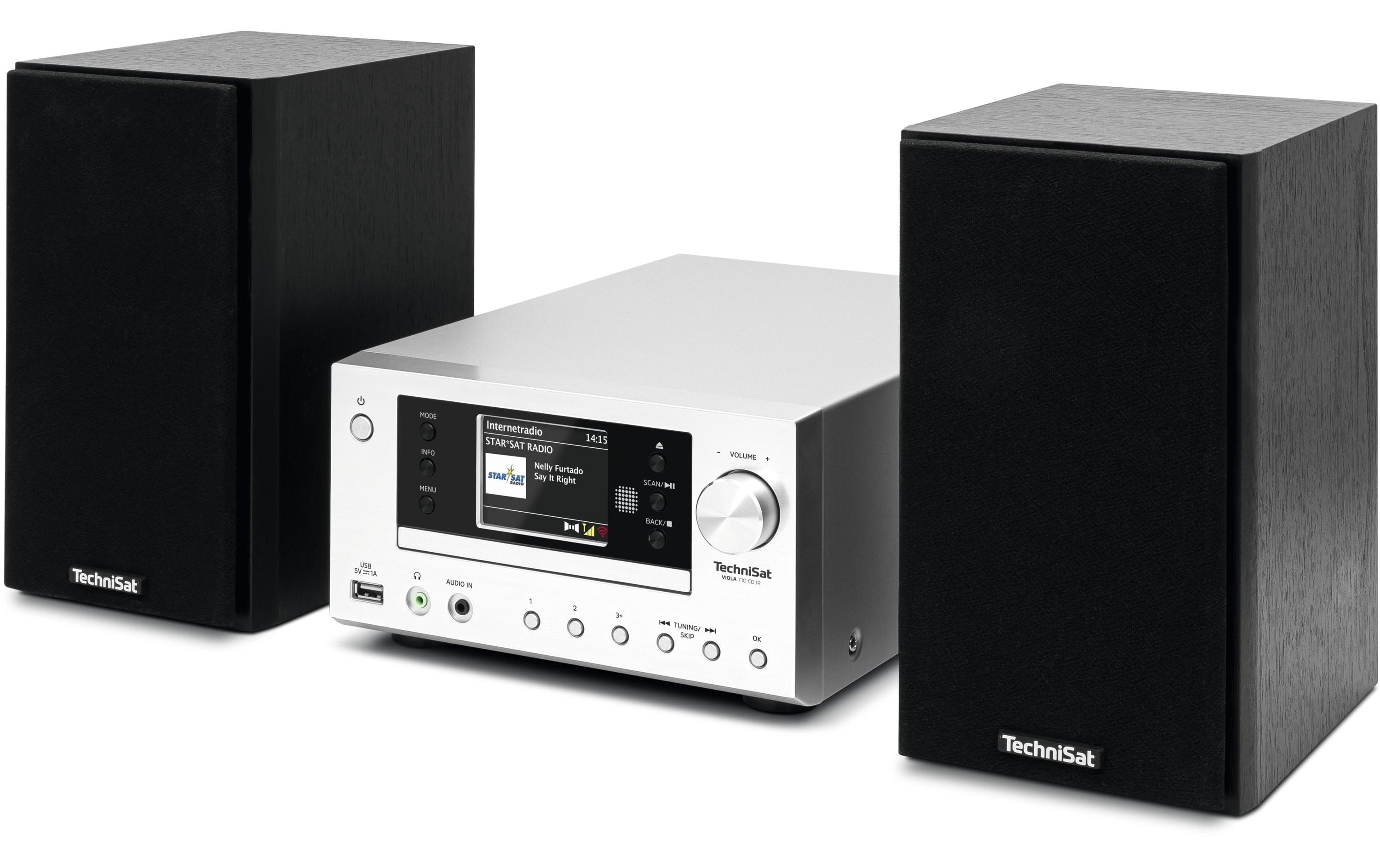 Technisat Micro-HiFi Anlage Viola 710 CD IR Schwarz/Silber