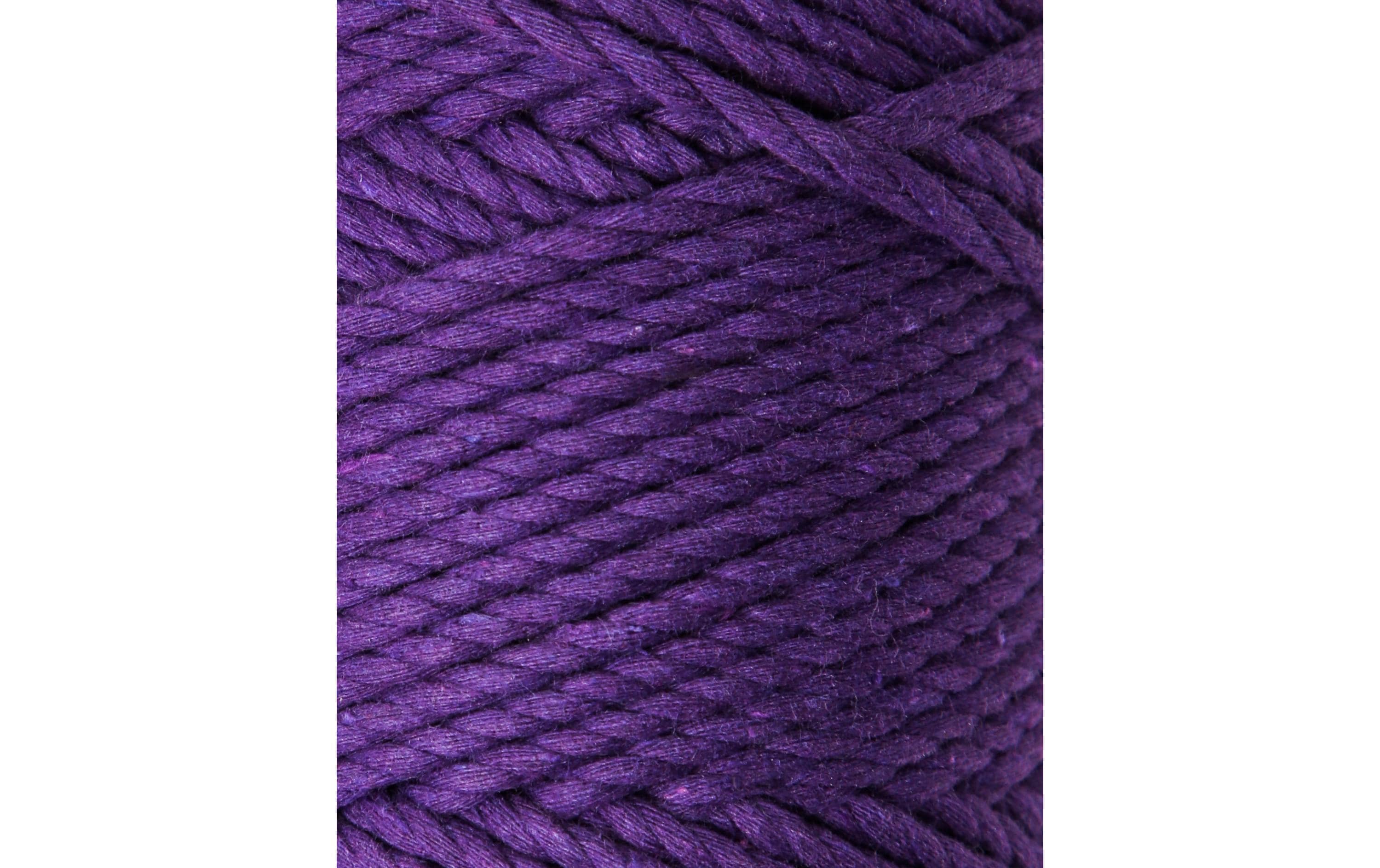 lalana Wolle Makramee Rope 3 mm, 330 g, Violett