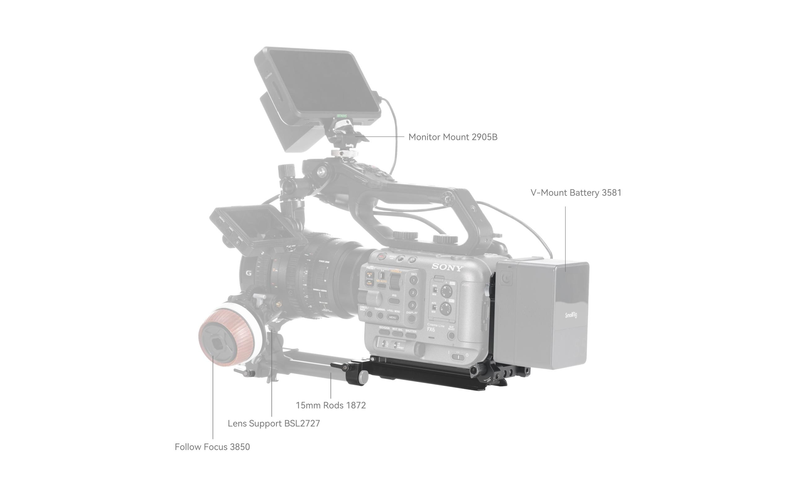 Smallrig Digitalkamera-Akku V-Mount Akku-Montageplatten-Kit