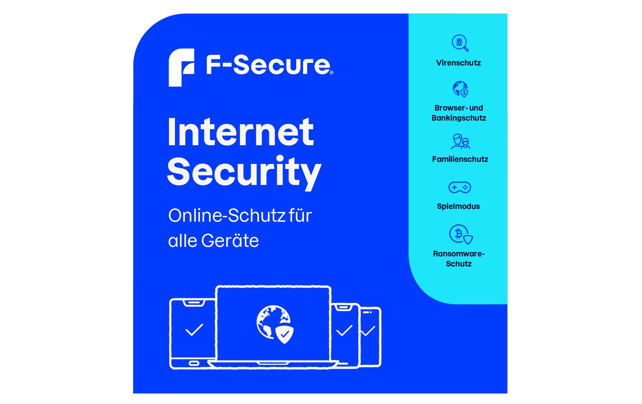 F-Secure Internet Security ESD, Vollversion, 2 Geräte, 2 Jahre