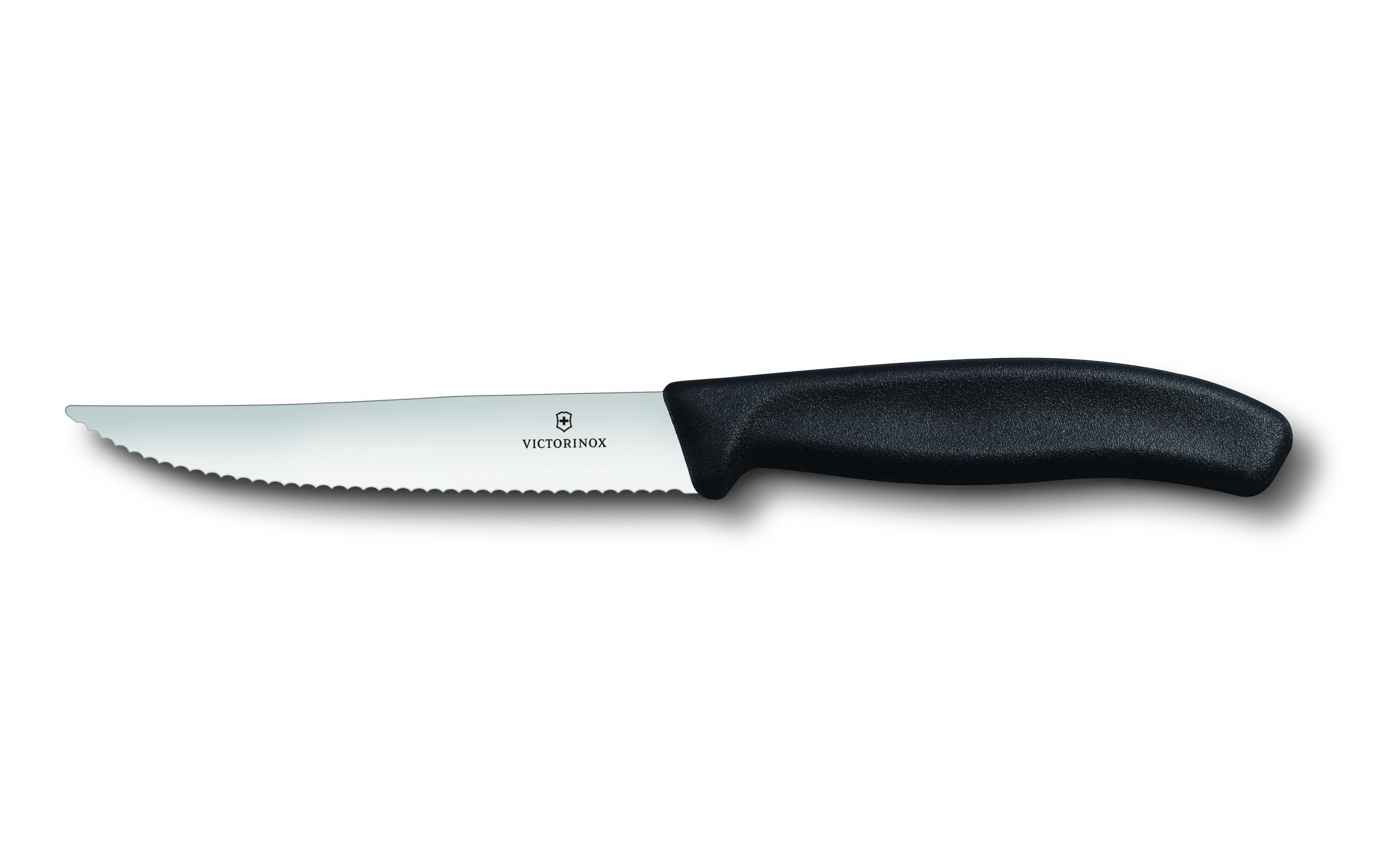 Victorinox Steakmesser Swisss Classic Gourmet Mittel, 2 Stück, Schwarz