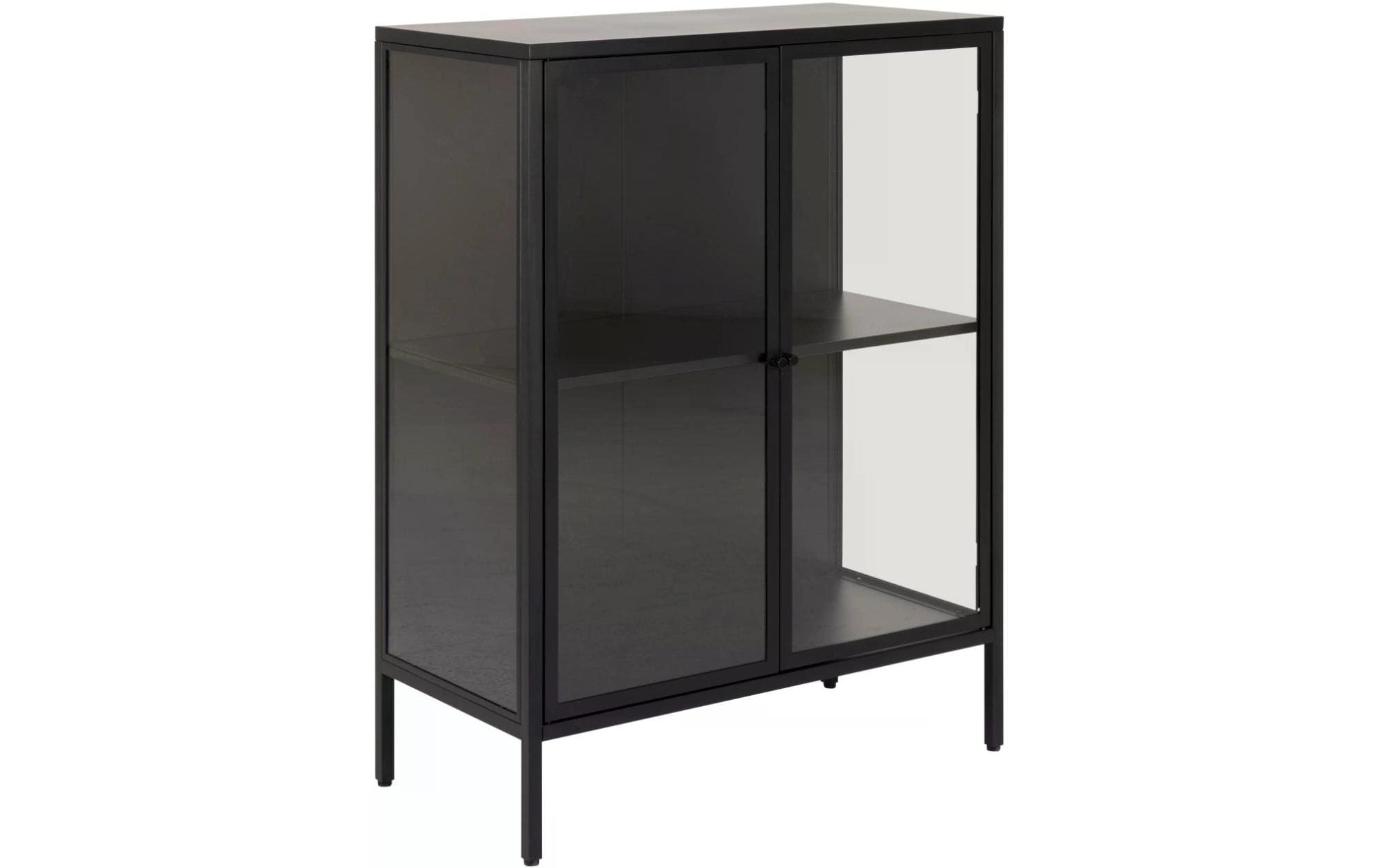 AC Design Vitrine Newcastle 80 x 40 x 98,7 cm, Schwarz