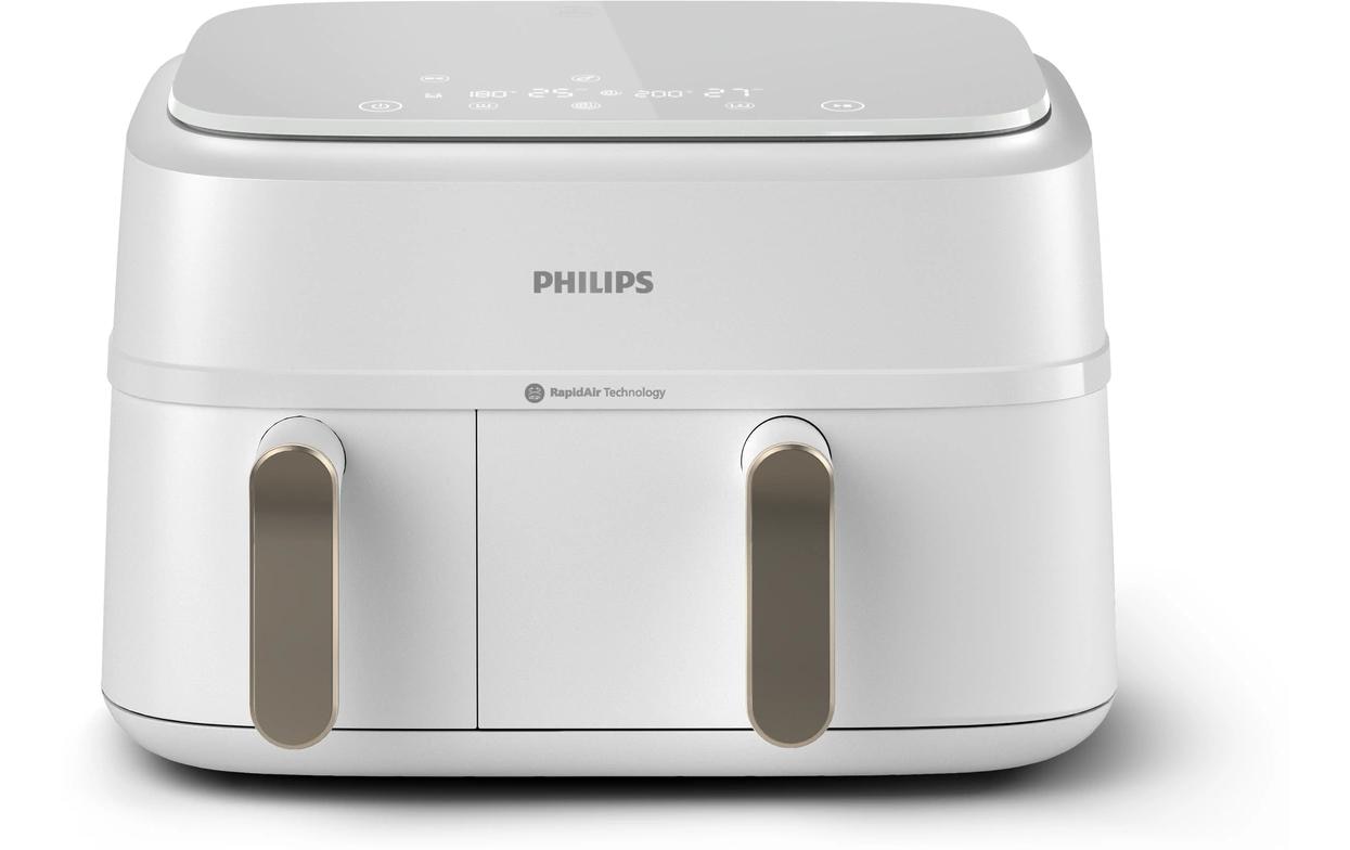 Philips Heissluft-Fritteuse 3000 Series Dual Basket Champagner