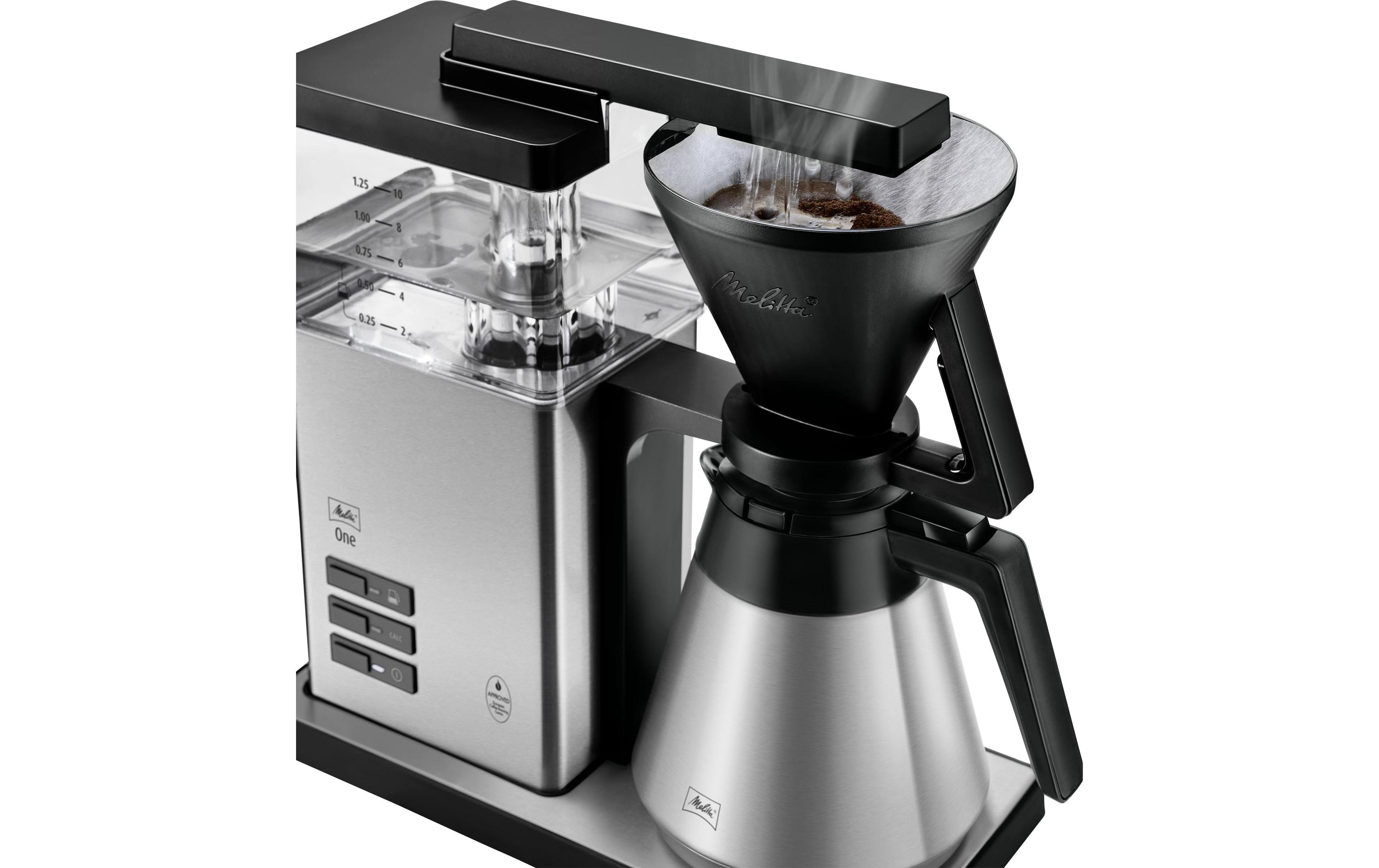 Melitta Filterkaffeemaschine One Therm Silber