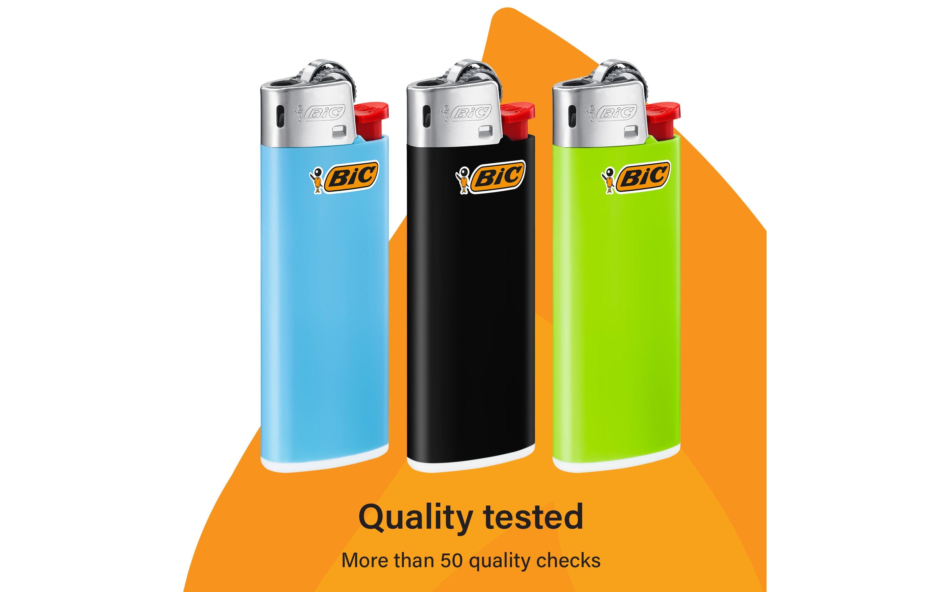 BIC Reibradfeuerzeug J25 Mini, 4er Pack