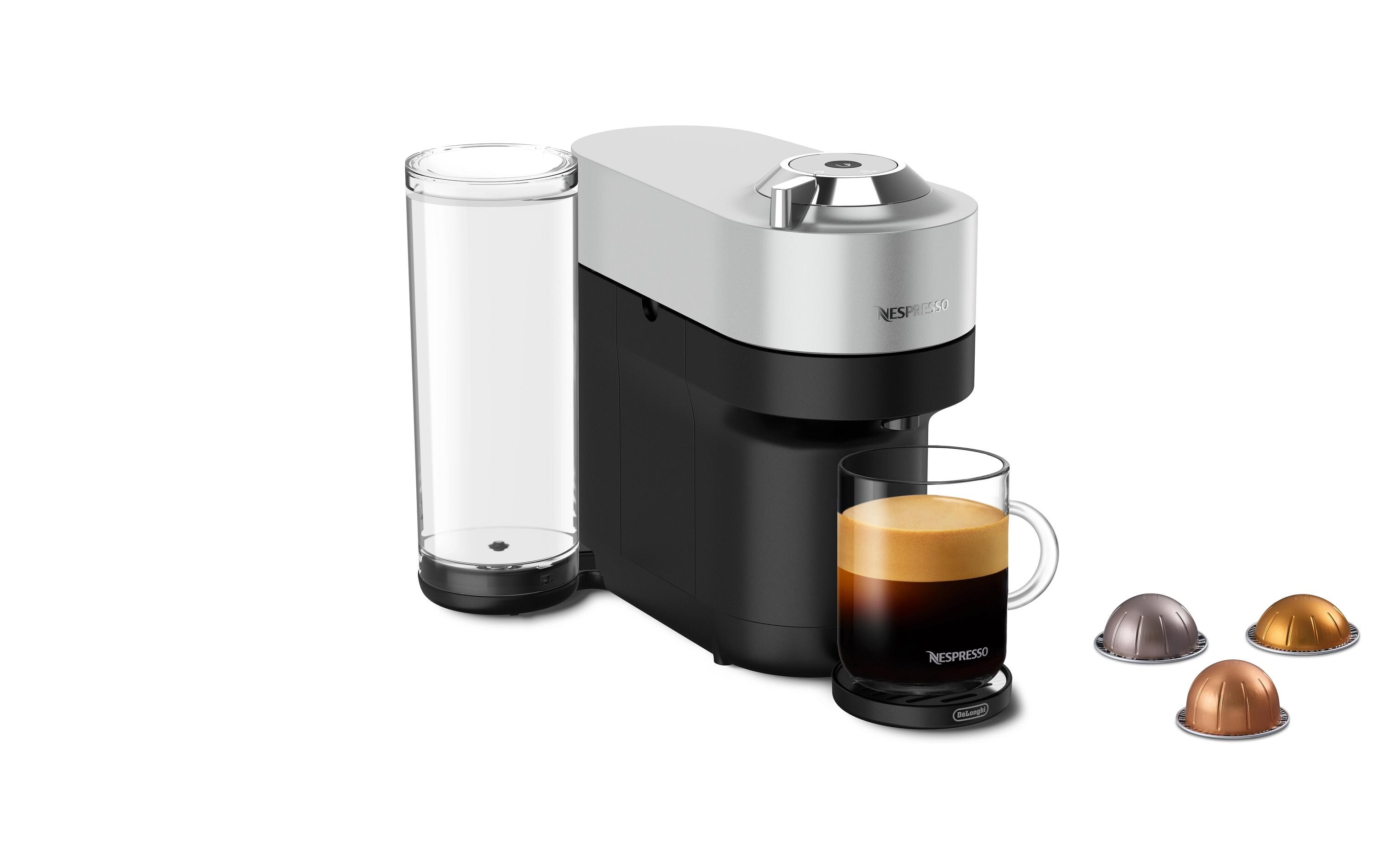 De'Longhi Kaffeemaschine Nespresso Vertuo Pop+ Silber