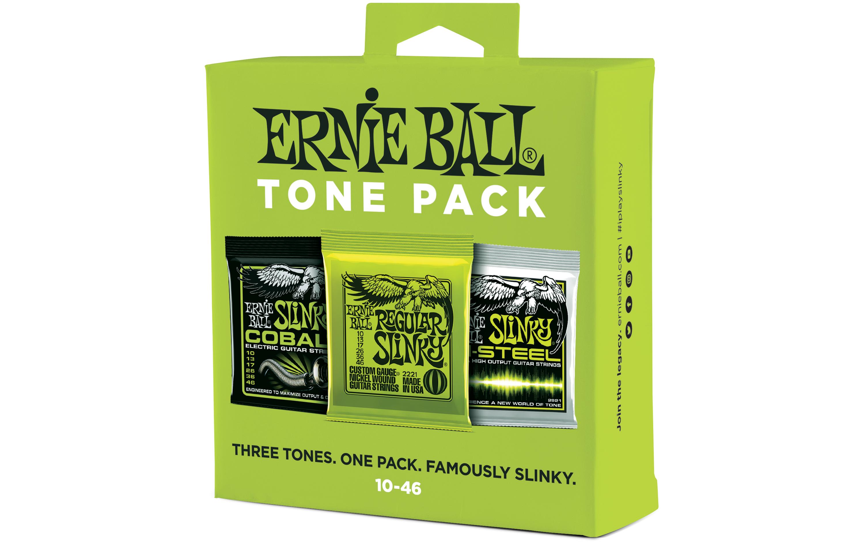 Ernie Ball Gitarrensaiten 3331 Slinky 3er Tone Pack – Slinky 10 - 46