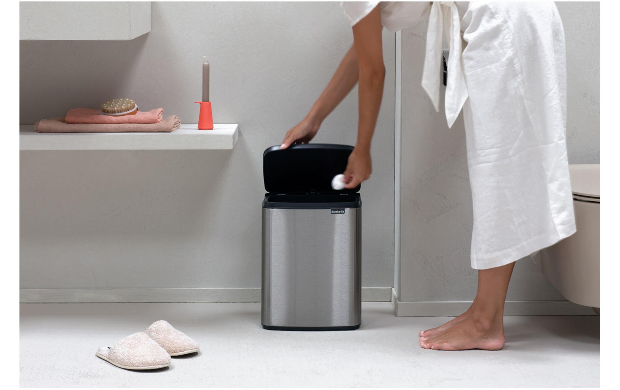 Brabantia Kosmetikeimer Bo Waste Bin 7 l, Silber matt