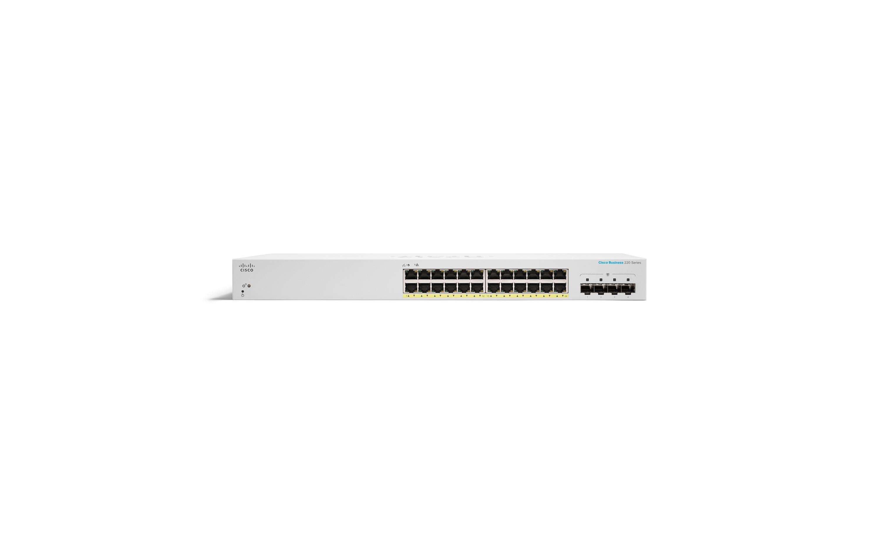 Cisco PoE+ Switch CBS220-24FP-4X 28 Port