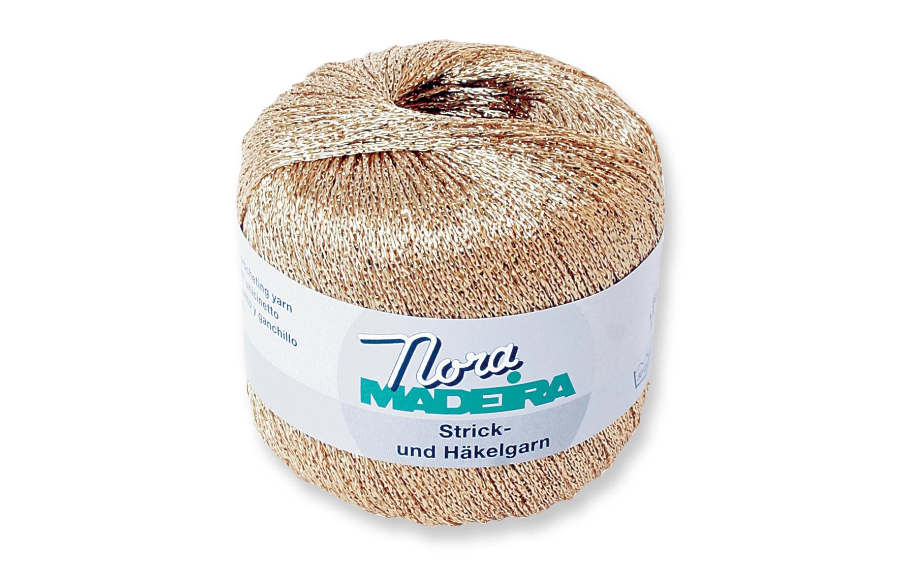 Madeira Näh- und Stickgarn Nora 25 g Beige/Gold