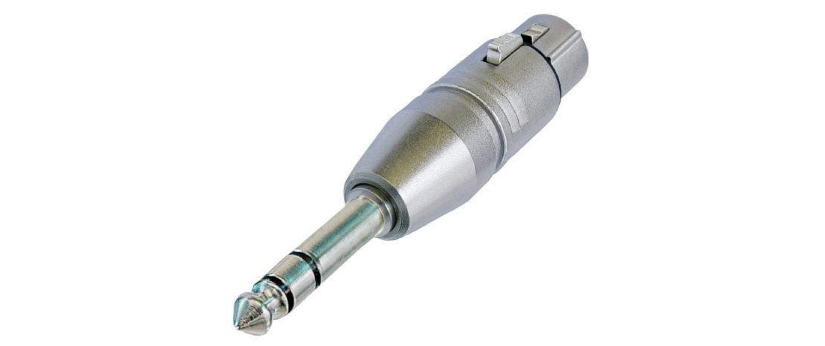 Neutrik Audio-Adapter NA3FP XLR 3 Pole, female - Klinke 6.3 mm, male