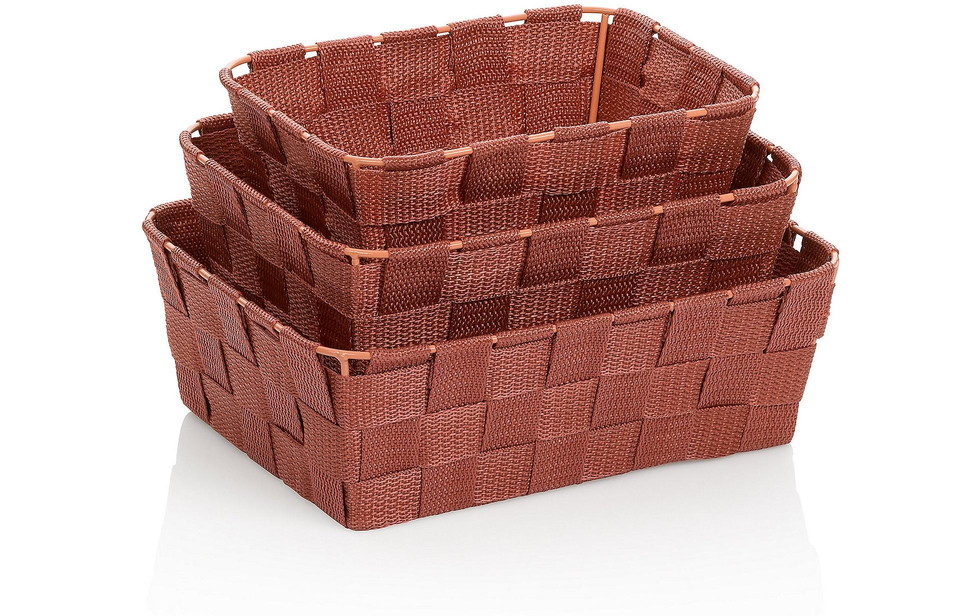 Kela Bad-Utensilienhalter Alvaro 3-teilig, Terracotta