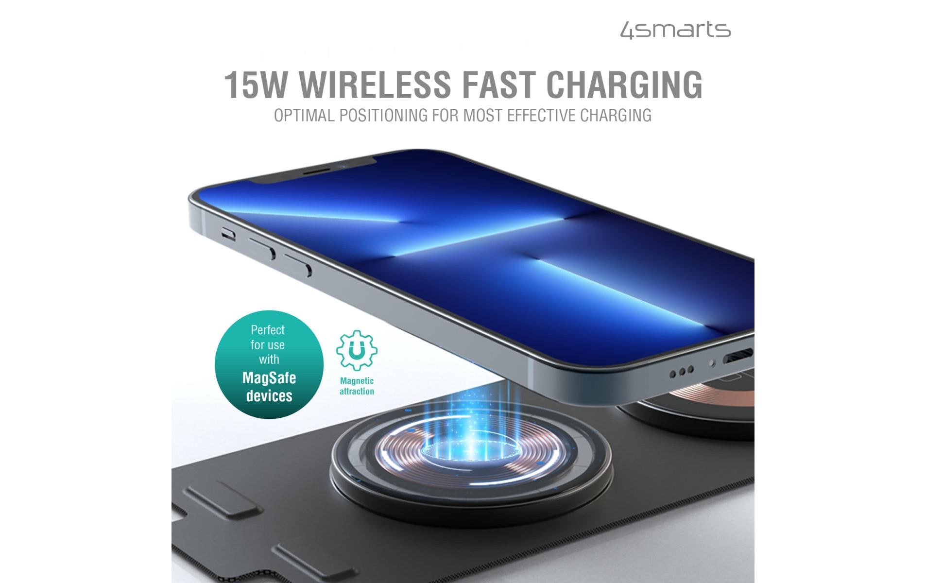 4smarts Wireless Charger UltiMag Lucid TripleFold 15W