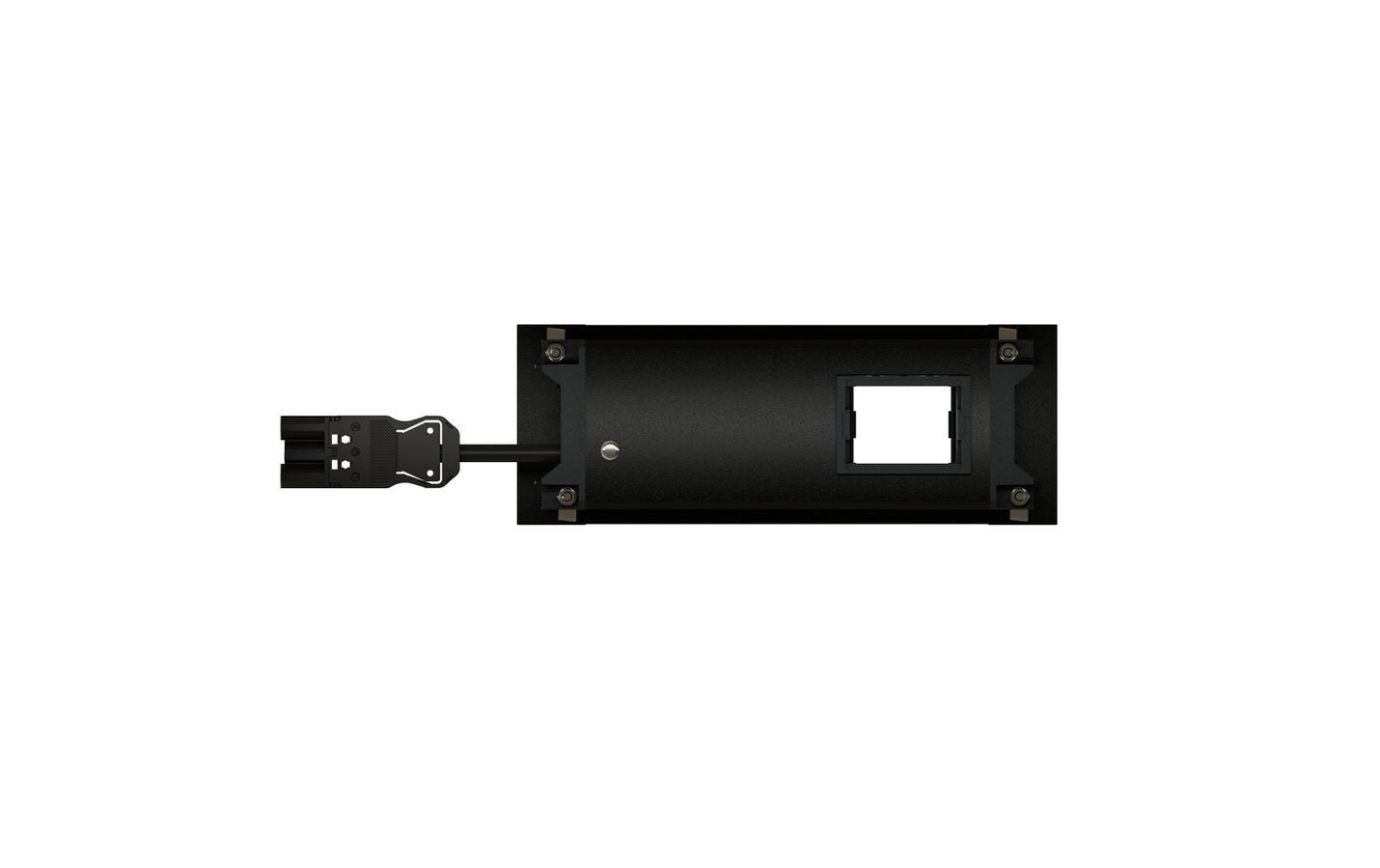 max connect Steckdoseneinheit INTRO2.0 T13, USB-A/C, Leermodul Schwarz