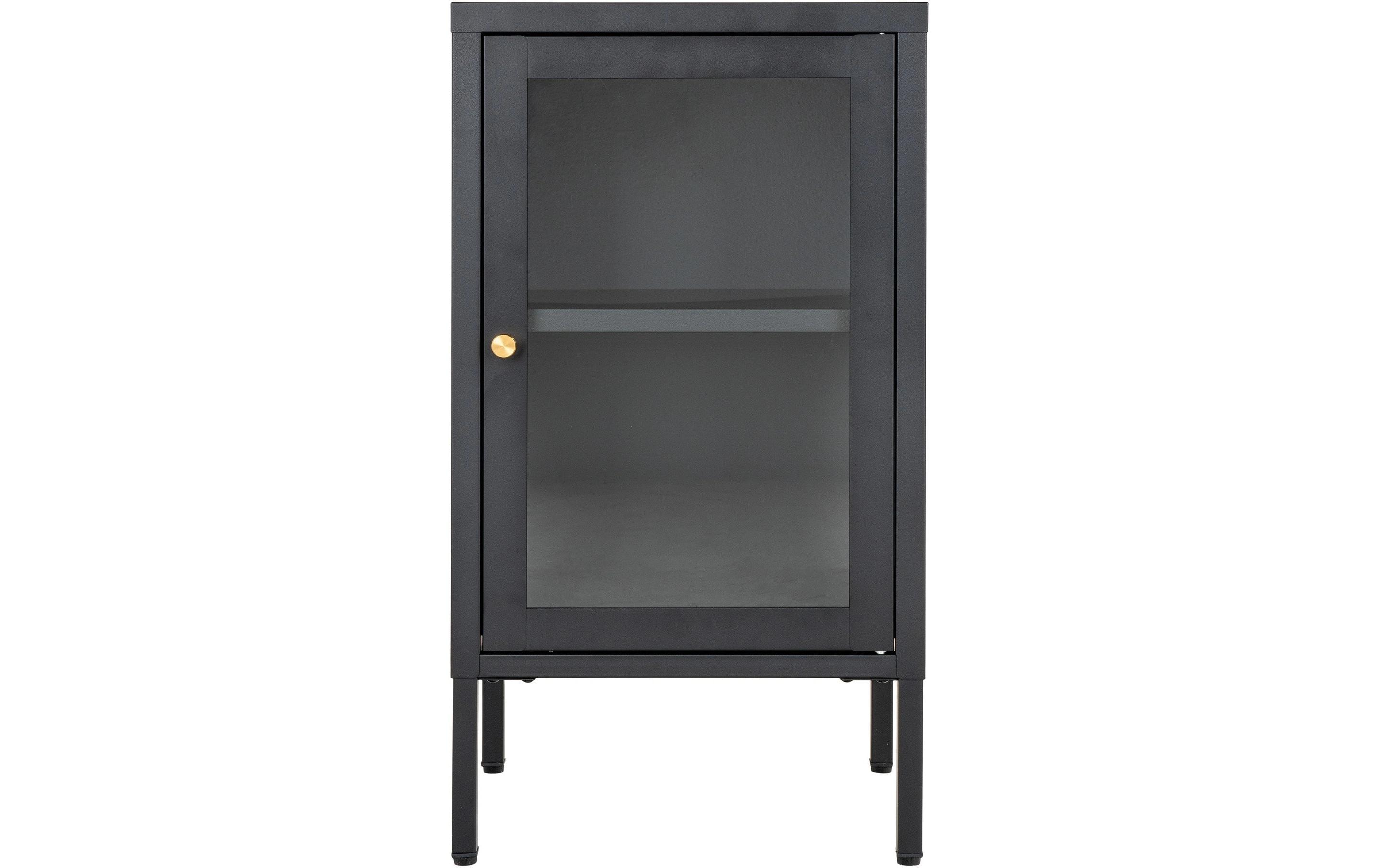 House Nordic Vitrine Dalby 35 x 38 x 70 cm, Schwarz