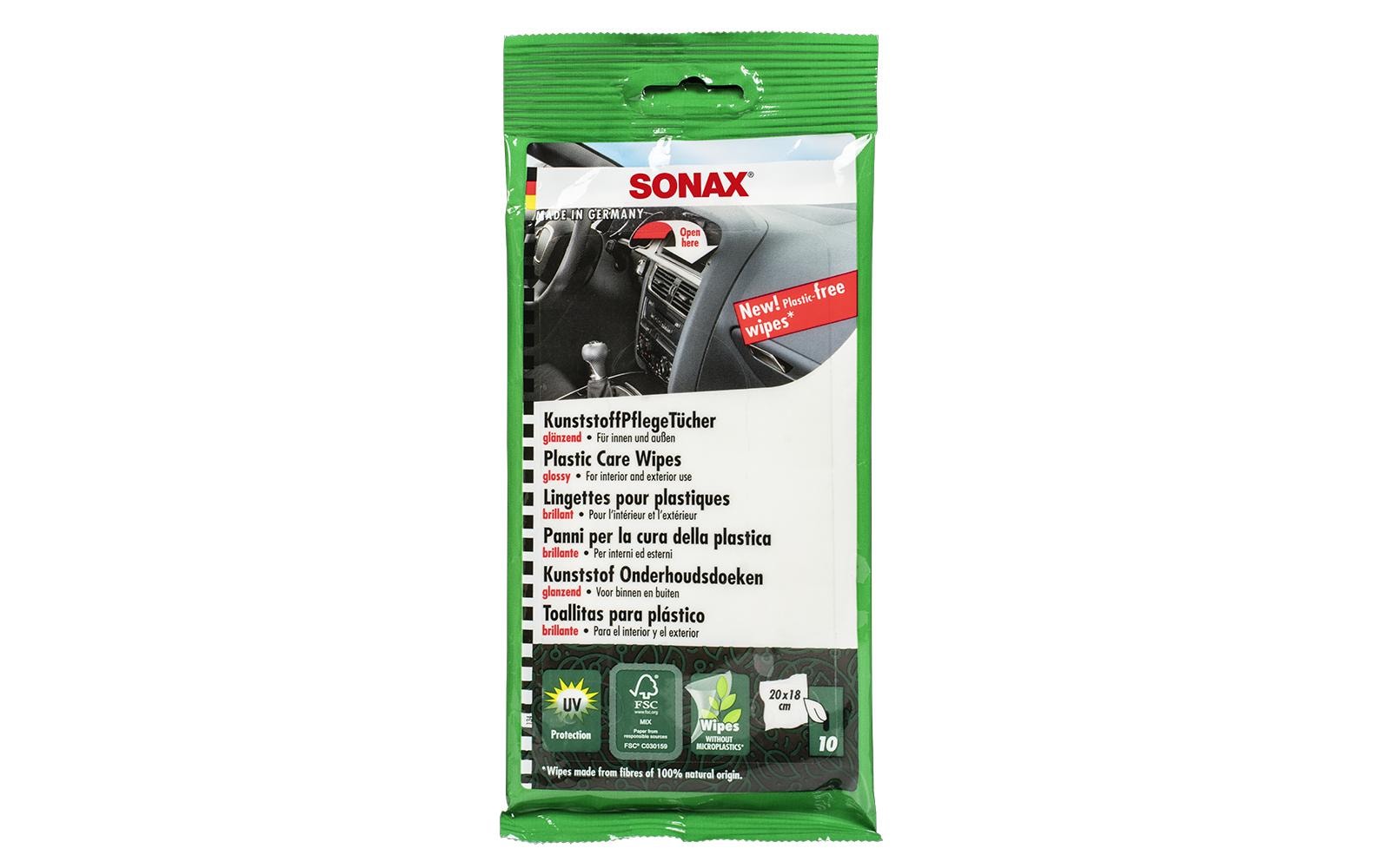 Sonax Reinigungstücher-Set Kunststoff 10 Stück