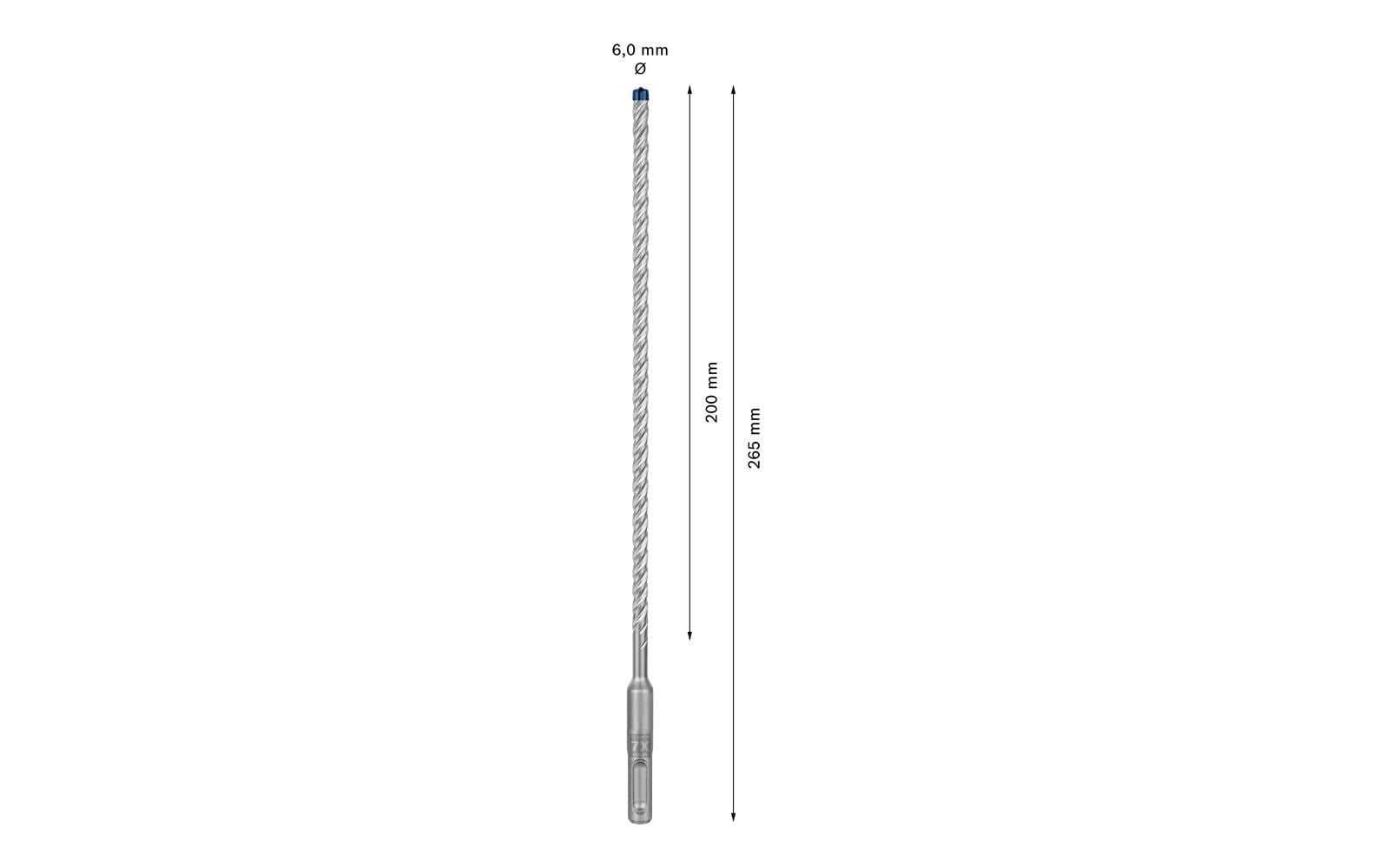 Bosch Professional Hammerbohrer EXPERT SDS plus-7X, 6 x 200 x 265 mm