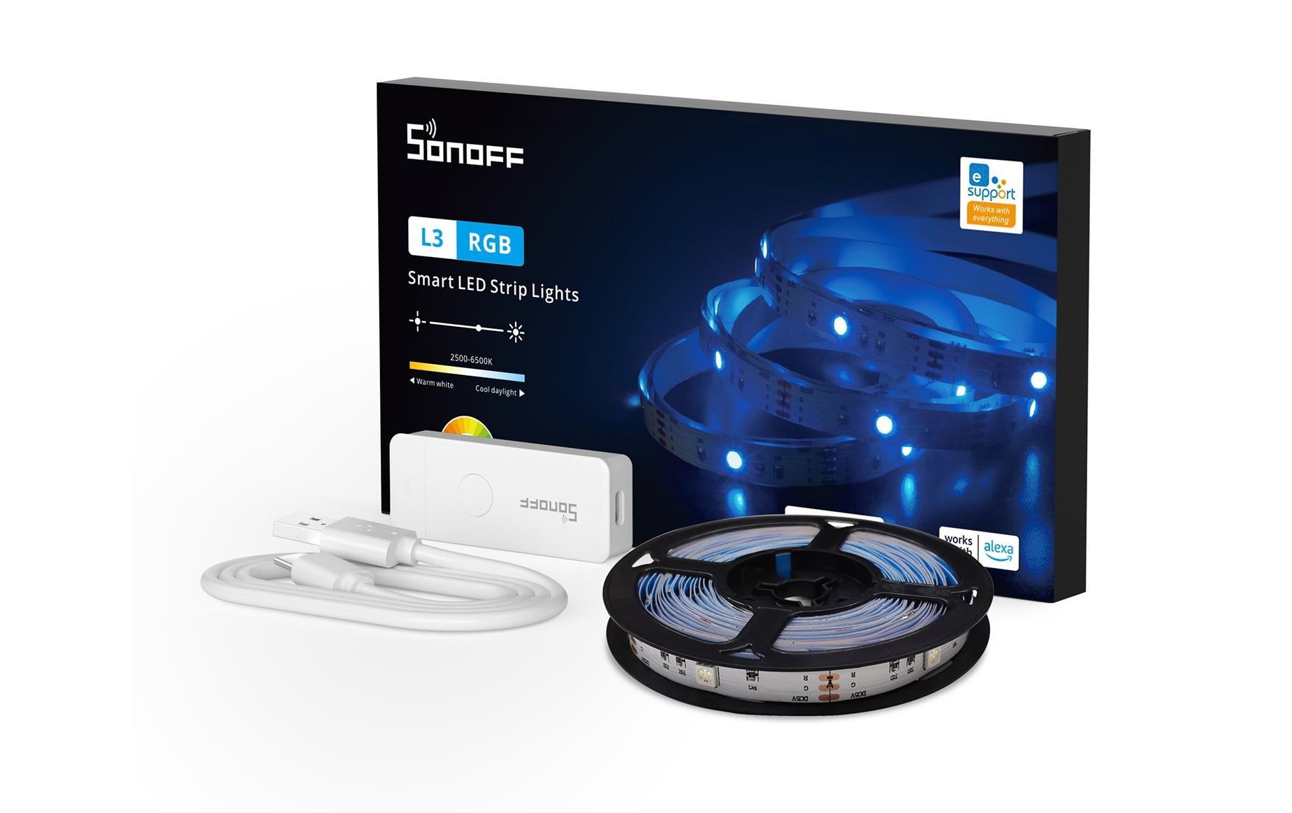 SONOFF LED-Stripe L3-5M, WiFi-RGB, 5 m