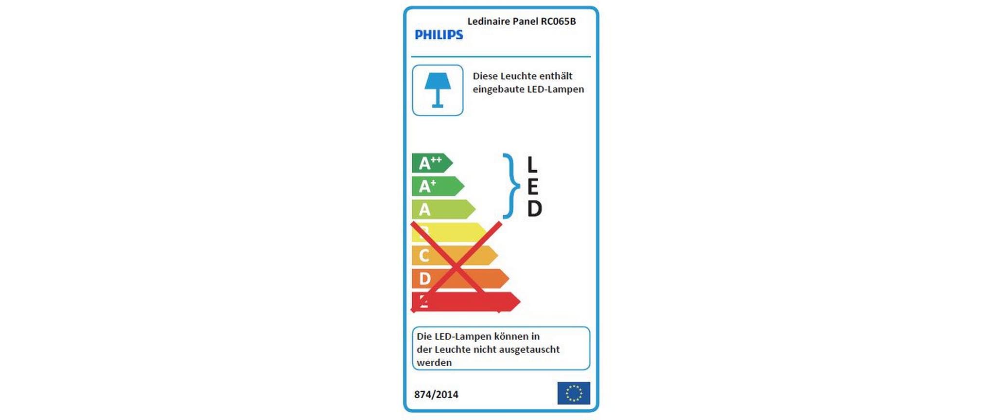 Philips Professional LED Panel Ledinaire RC065B 620 x 620