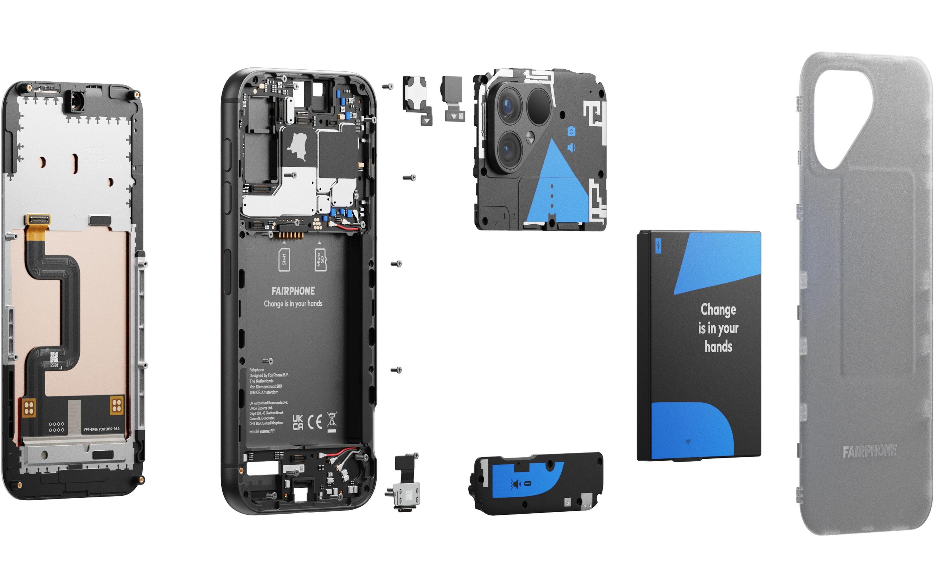 Fairphone Fairphone 5 5G 256 GB Transparent