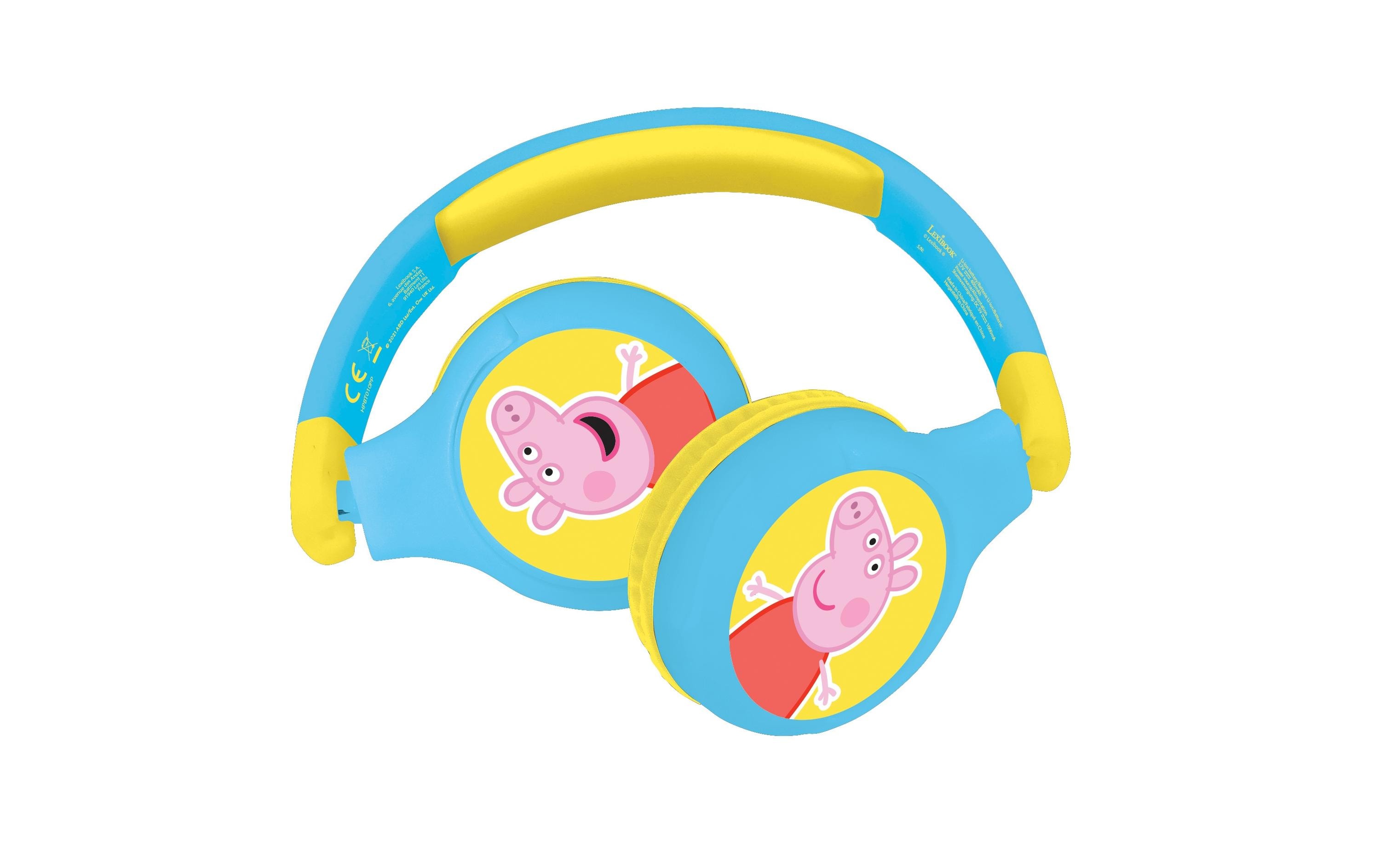 Lexibook Kinderkopfhörer Peppa Wutz 2-in-1-Bluetooth