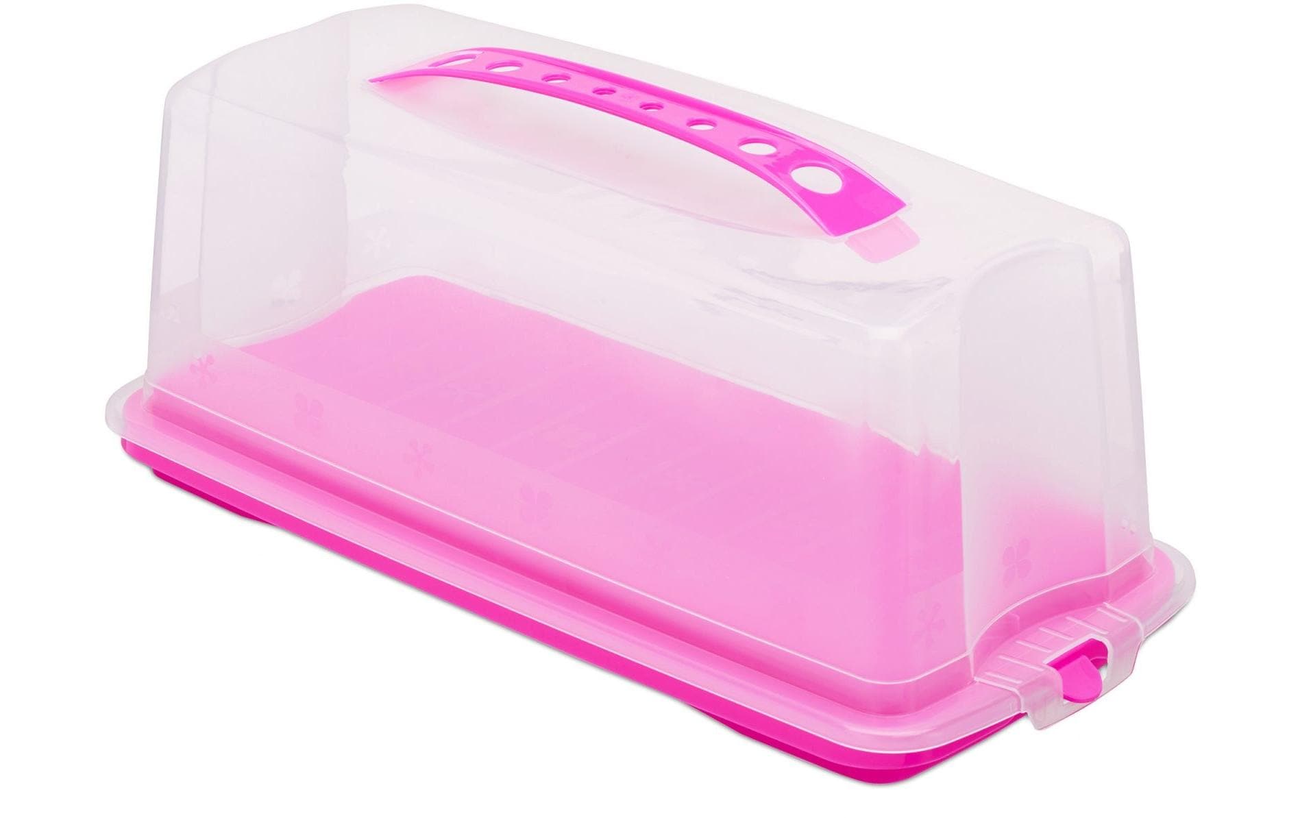 relaxdays Cakebutler Pink/Transparent