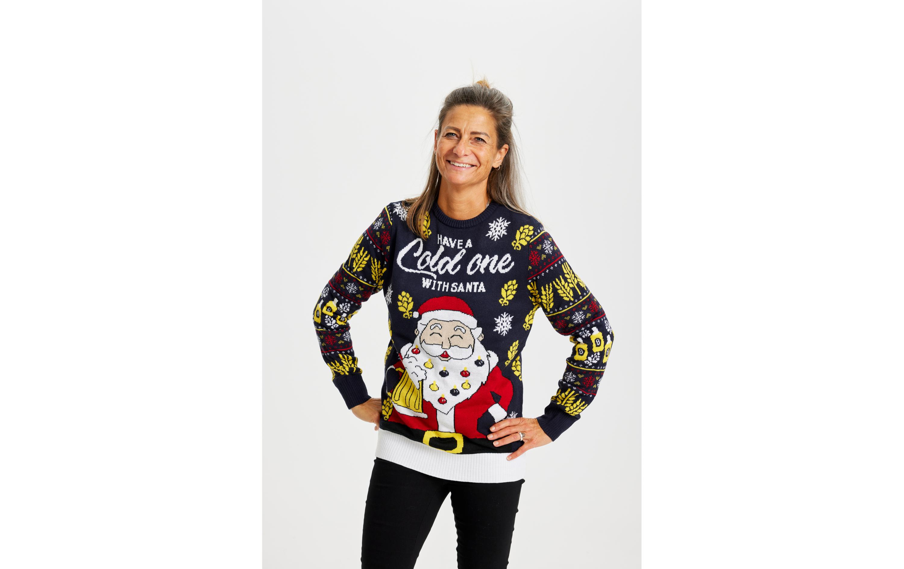 Christmas Sweats Have a Cold One With Santa LED S