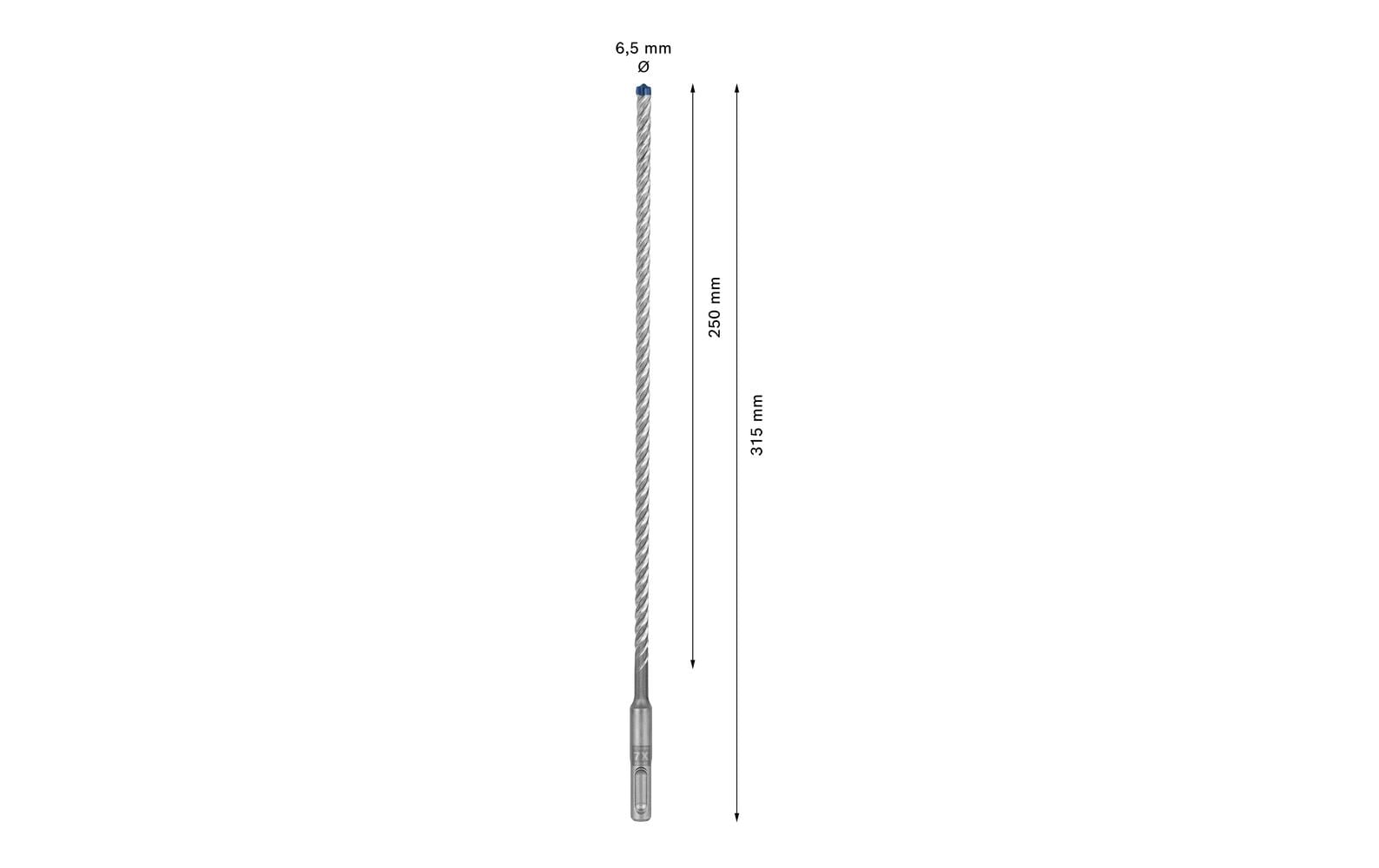 Bosch Professional Hammerbohrer EXPERT SDS plus-7X, 6.5 x 250 x 315 mm