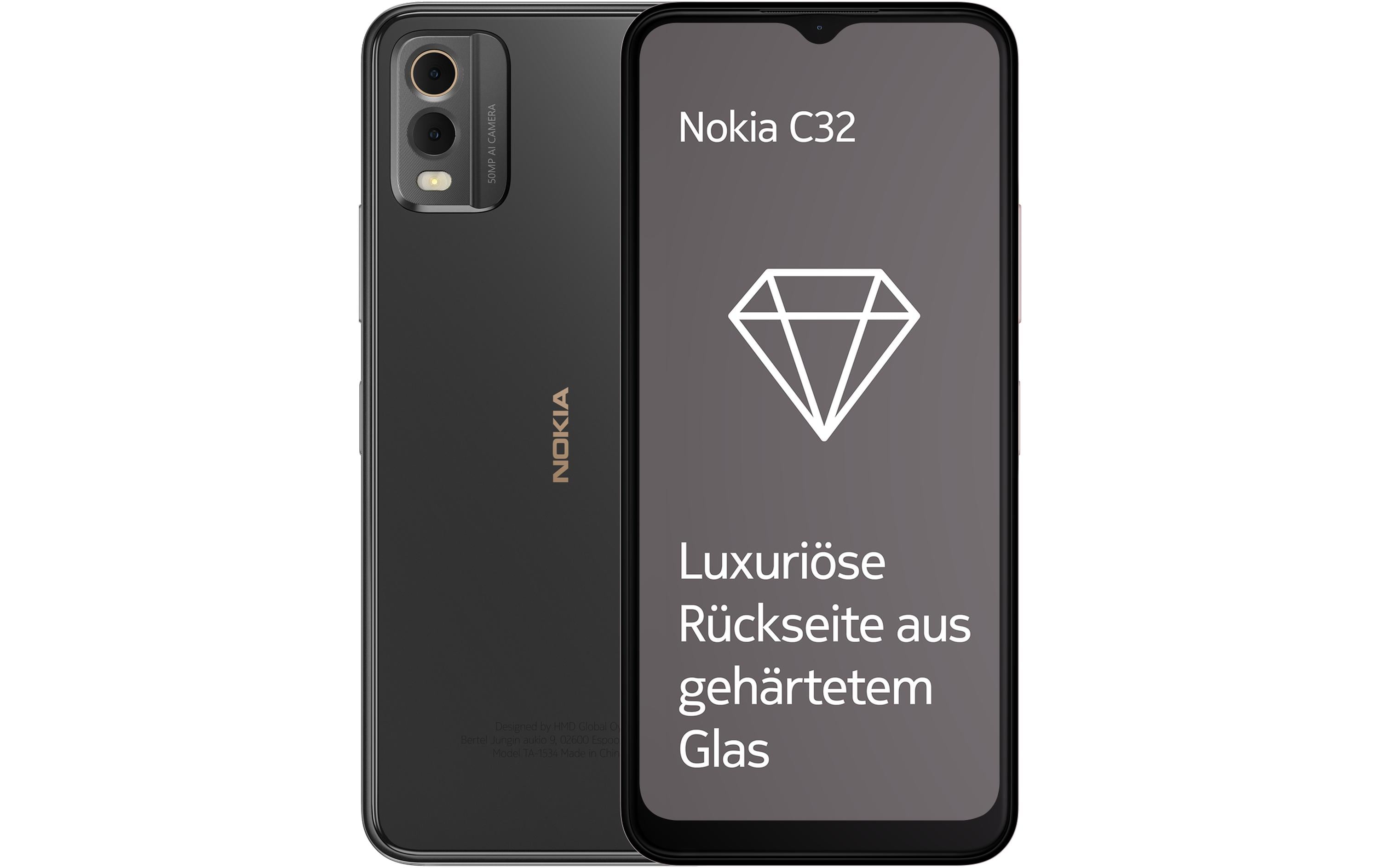 Nokia C32 64 GB Schwarz